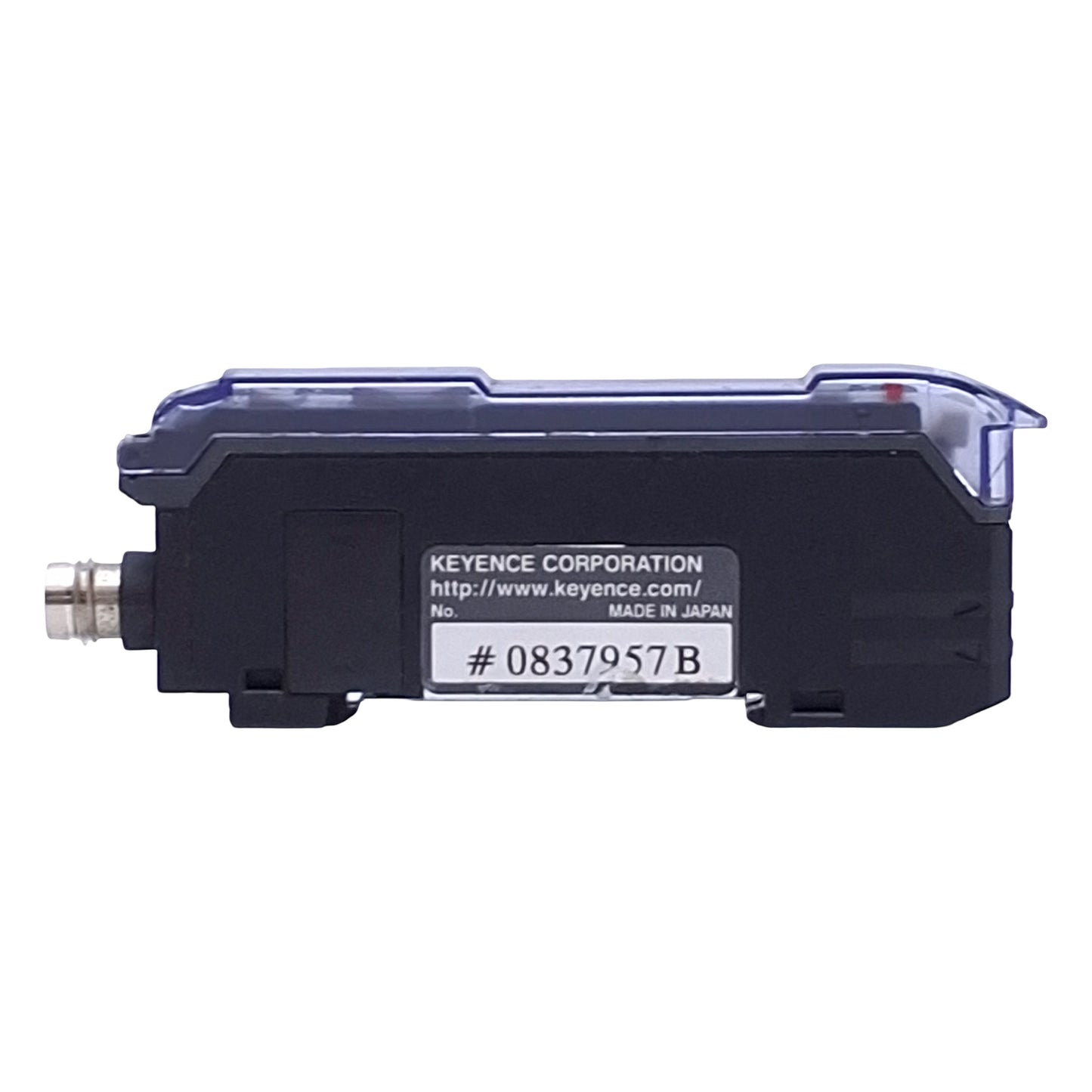 Used Keyence FS-V33CP Fiber Optic Sensor Amplifier PNP, 12-24VDC, M8 4-Pin, DIN Rail