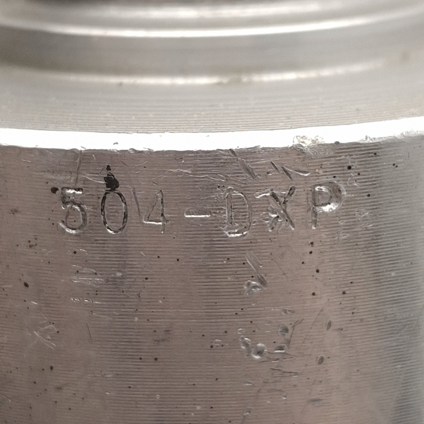 Used Bimba 504-DXP Stainless Steel Cylinder, ø2-1/2in Bore, 4in Stroke, 1/4in NPT