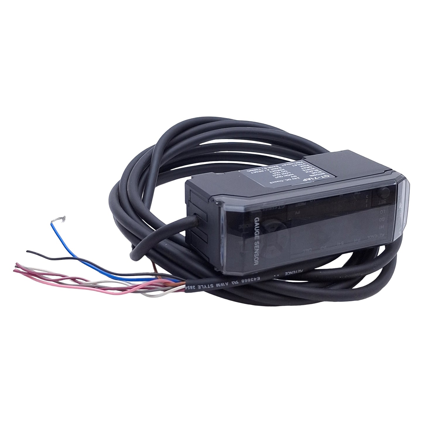 Used Keyence GT-71AP Digital Contact Sensor Amplifier Unit PNP, 12-24VDC, 6ft Cable