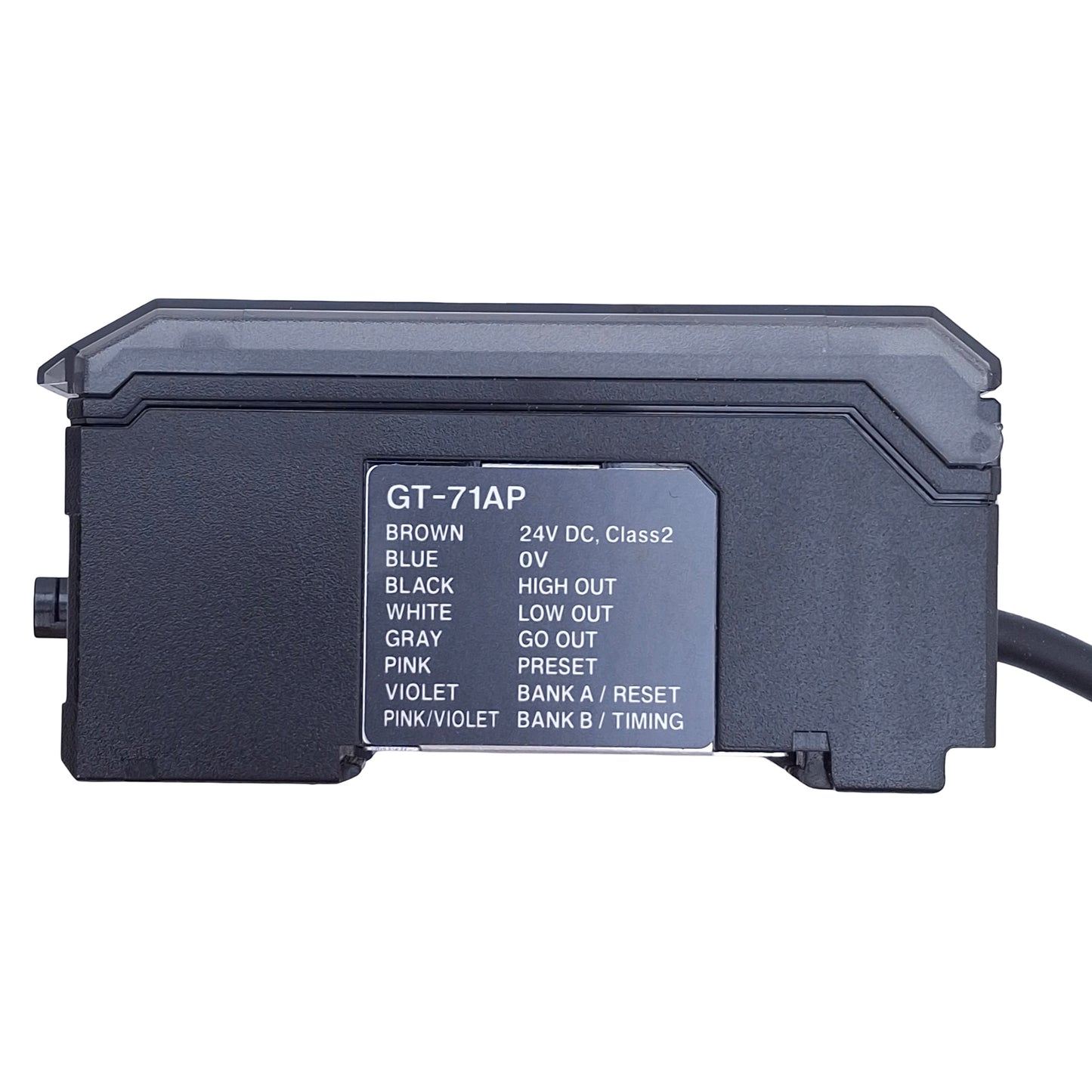 New – Open box Keyence GT-71AP Digital Contact Sensor Amplifier Unit PNP, 12-24VDC, 2m Cable