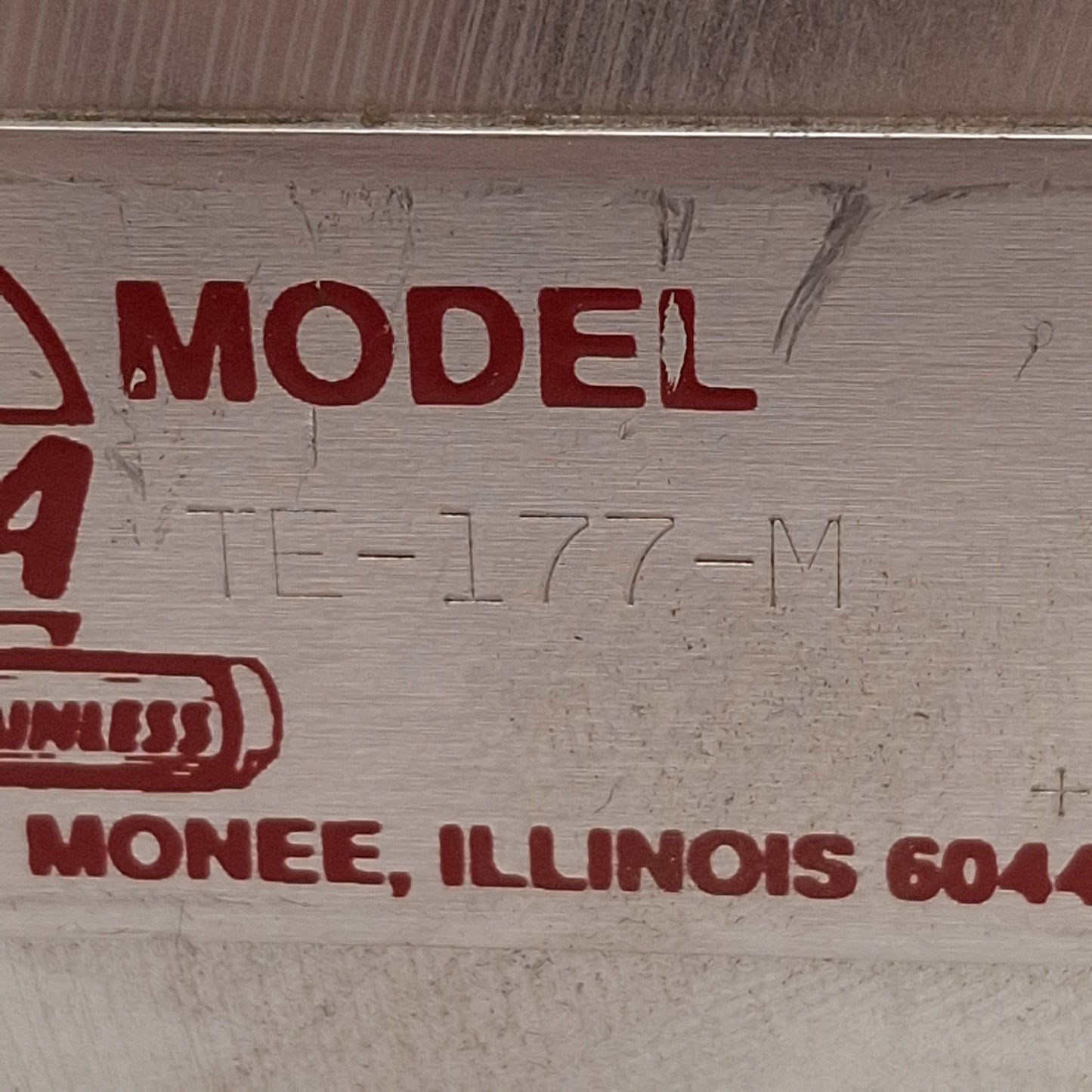 Used Bimba TE-177-H Pneumatic Linear Thruster, ø1-1/2in Bore, 7in Stroke, 1/8in NPT