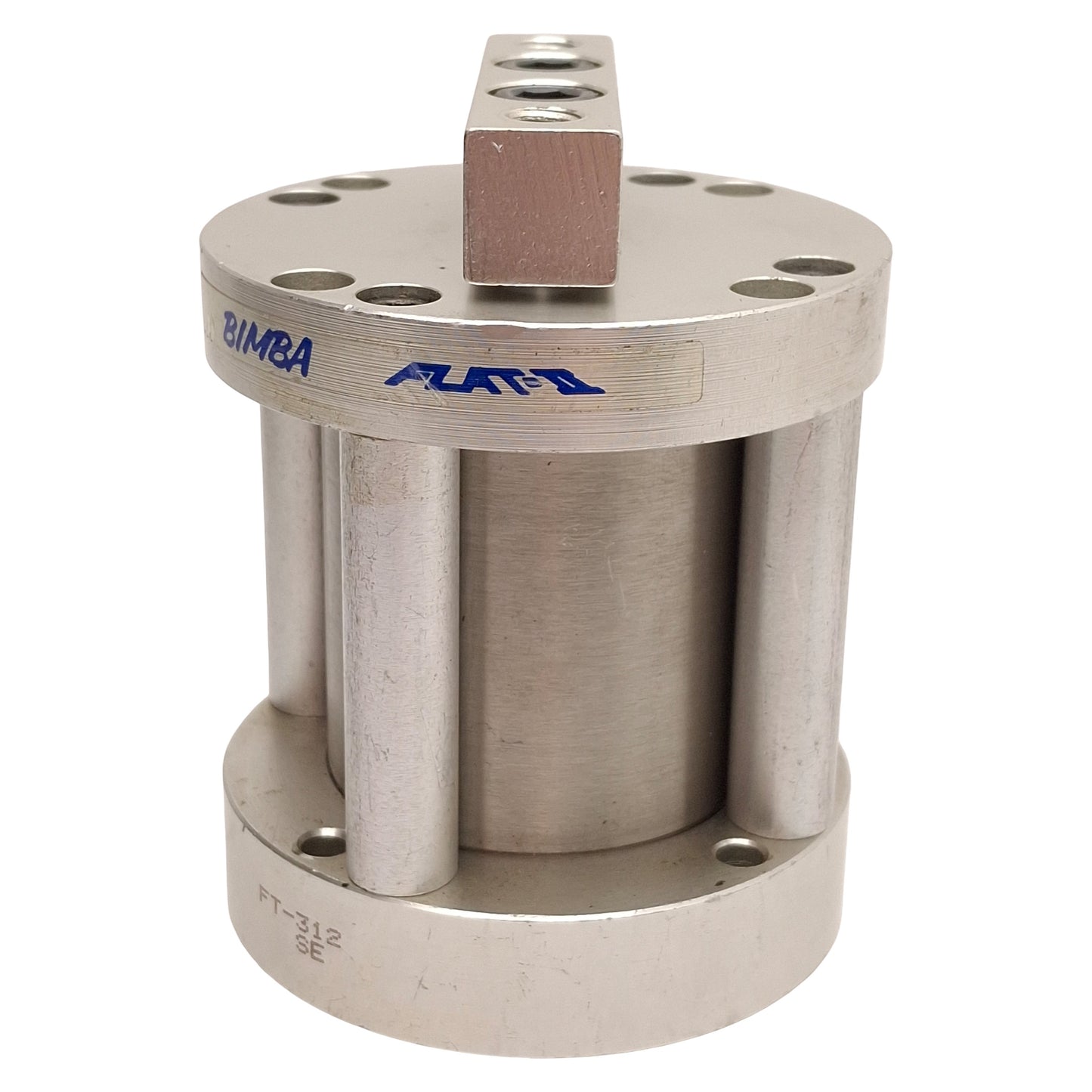 Used Bimba FT-312 Flat-II Non-Rotating Cylinder ø2in Bore, 2in Stroke, 200psi, 1/8NPT