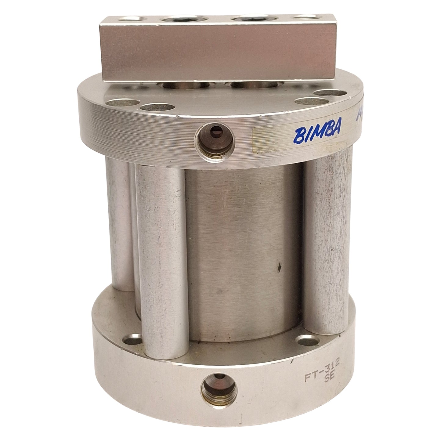 Used Bimba FT-312 Flat-II Non-Rotating Cylinder ø2in Bore, 2in Stroke, 200psi, 1/8NPT