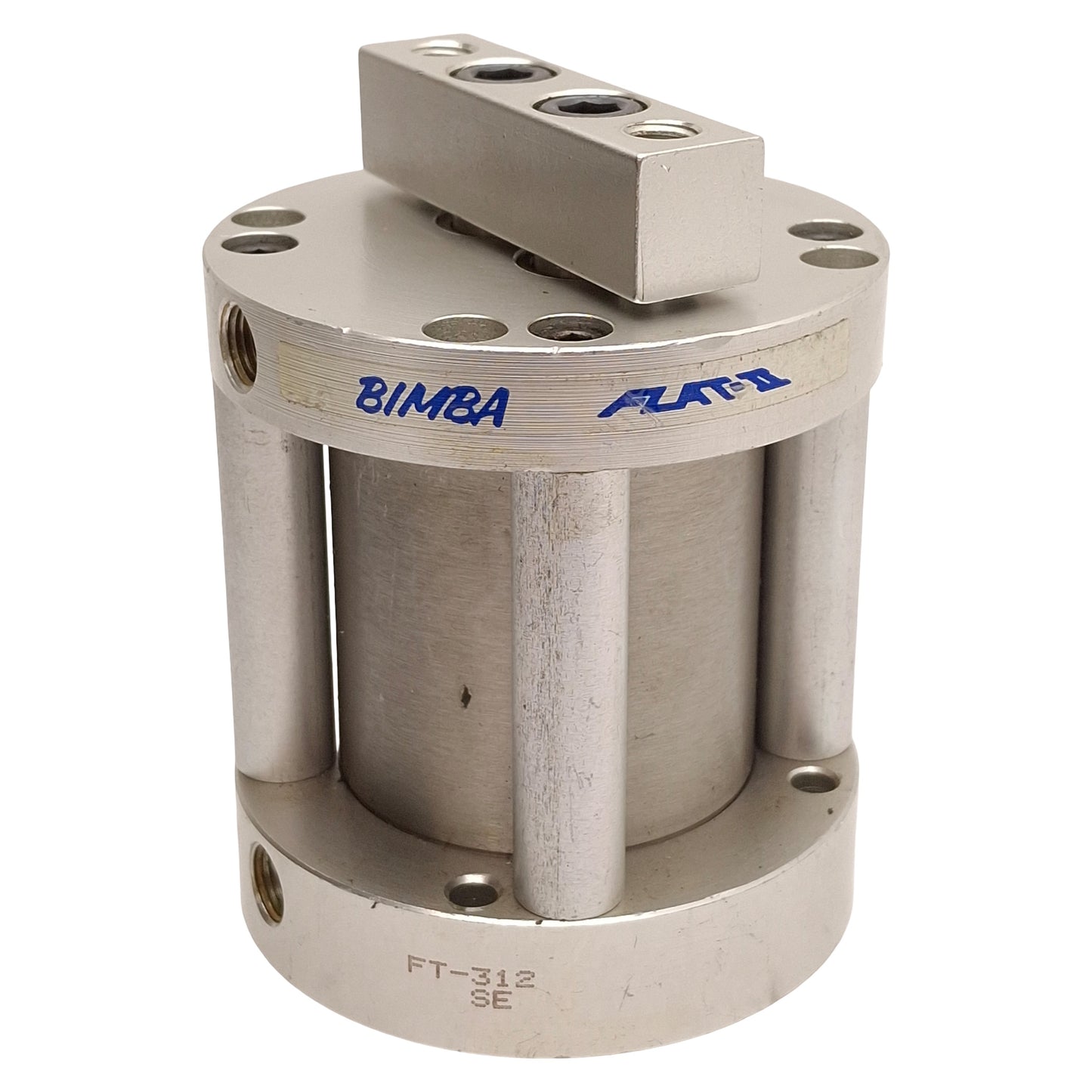 Used Bimba FT-312 Flat-II Non-Rotating Cylinder ø2in Bore, 2in Stroke, 200psi, 1/8NPT