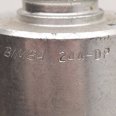 Used Bimba 244-DP Stainless Steel Cylinder, ø1-3/4in Bore, 4in Stroke, 1/4in NPT