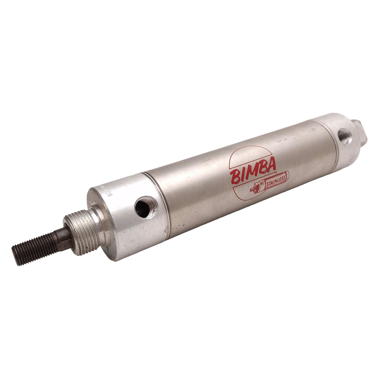 Used Bimba 244-DP Stainless Steel Cylinder, ø1-3/4in Bore, 4in Stroke, 1/4in NPT