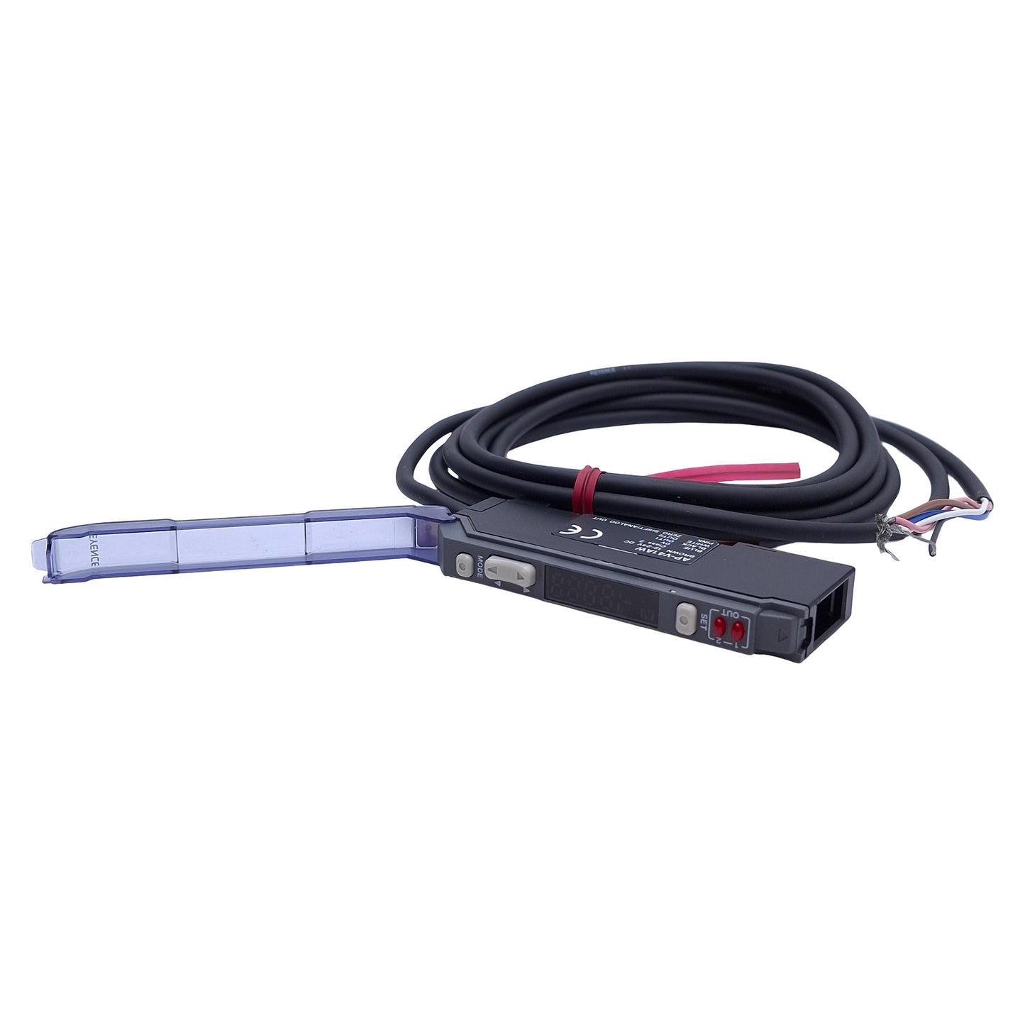 New – Open box Keyence AP-V41AW Pressure Sensor Amplifier NPN, 12-24VDC, 2m Cable, DIN Rail