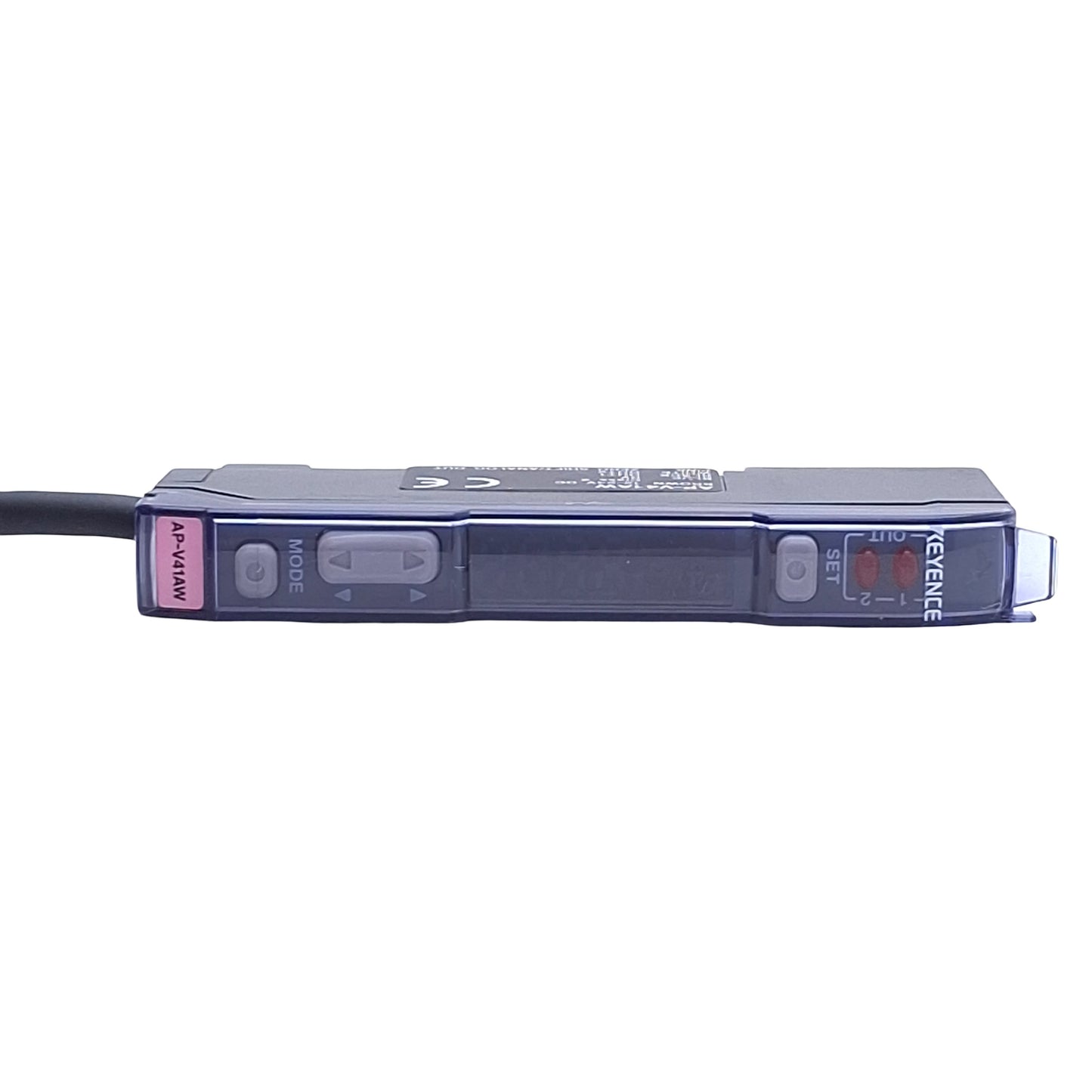New – Open box Keyence AP-V41AW Pressure Sensor Amplifier NPN, 12-24VDC, 2m Cable, DIN Rail