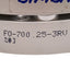 Used Bimba FO-700.25-3RV Flat-1 Compact Cylinder, ø3in Bore, 0.25in Stroke, 1/4in NPT