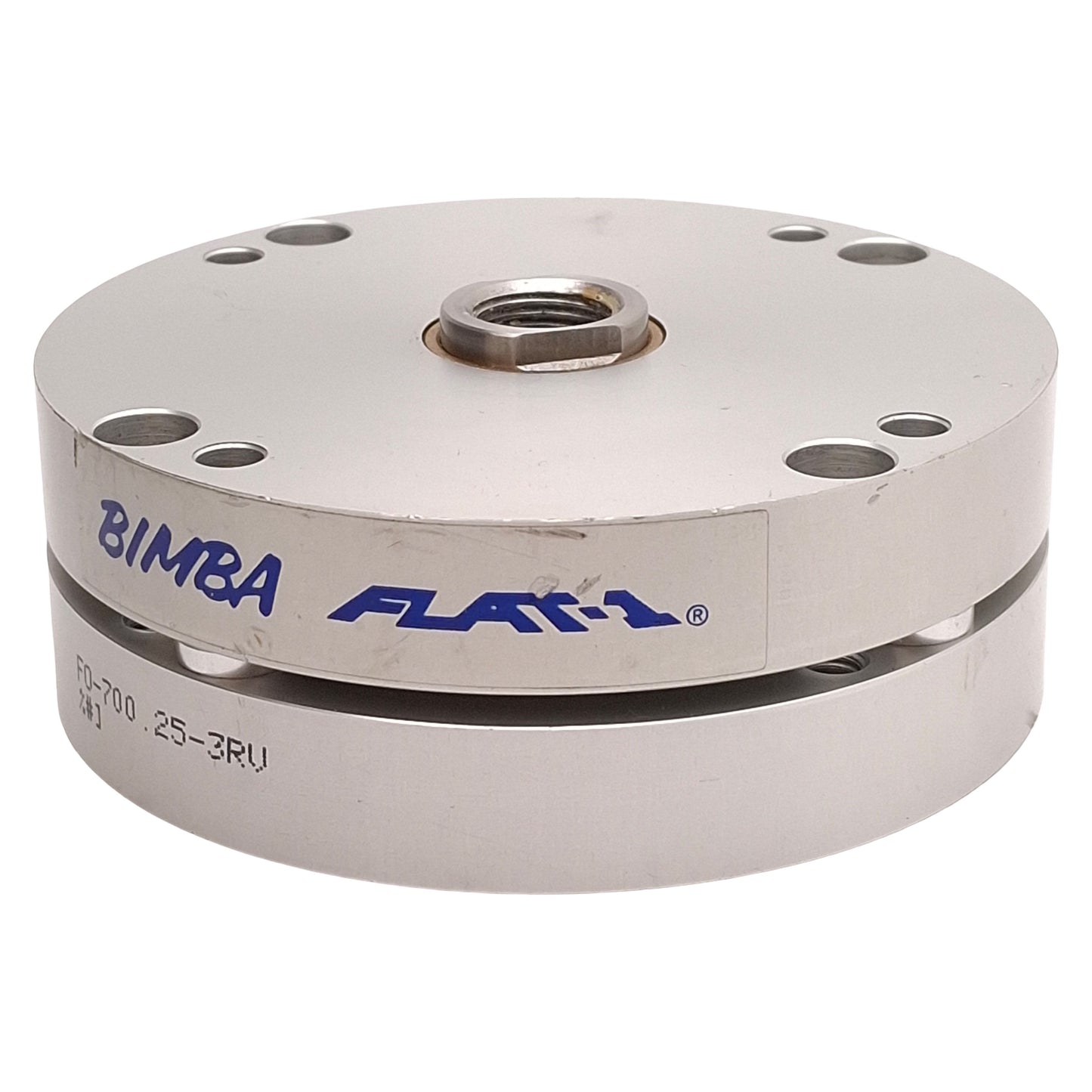Used Bimba FO-700.25-3RV Flat-1 Compact Cylinder, ø3in Bore, 0.25in Stroke, 1/4in NPT