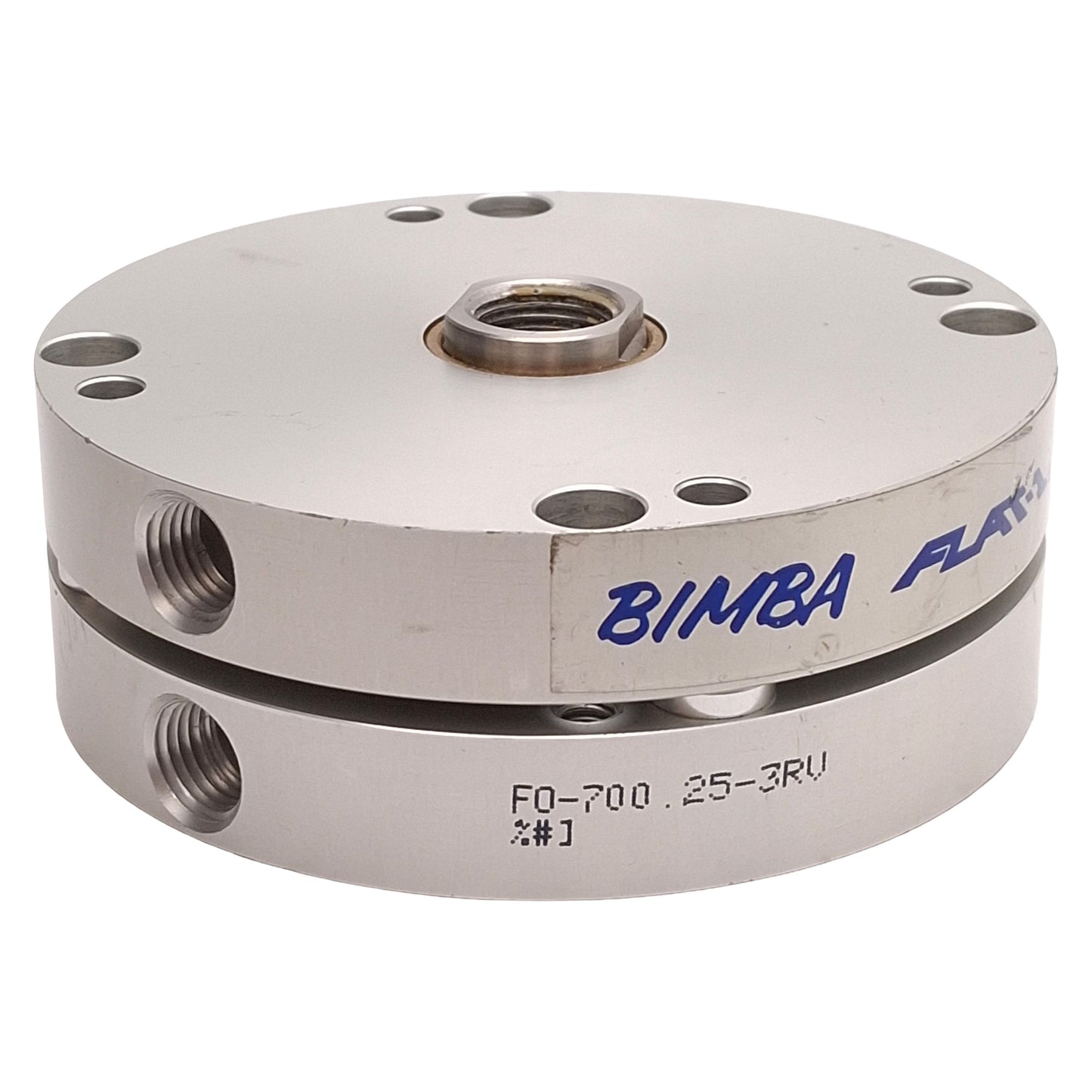 Used Bimba FO-700.25-3RV Flat-1 Compact Cylinder, ø3in Bore, 0.25in Stroke, 1/4in NPT