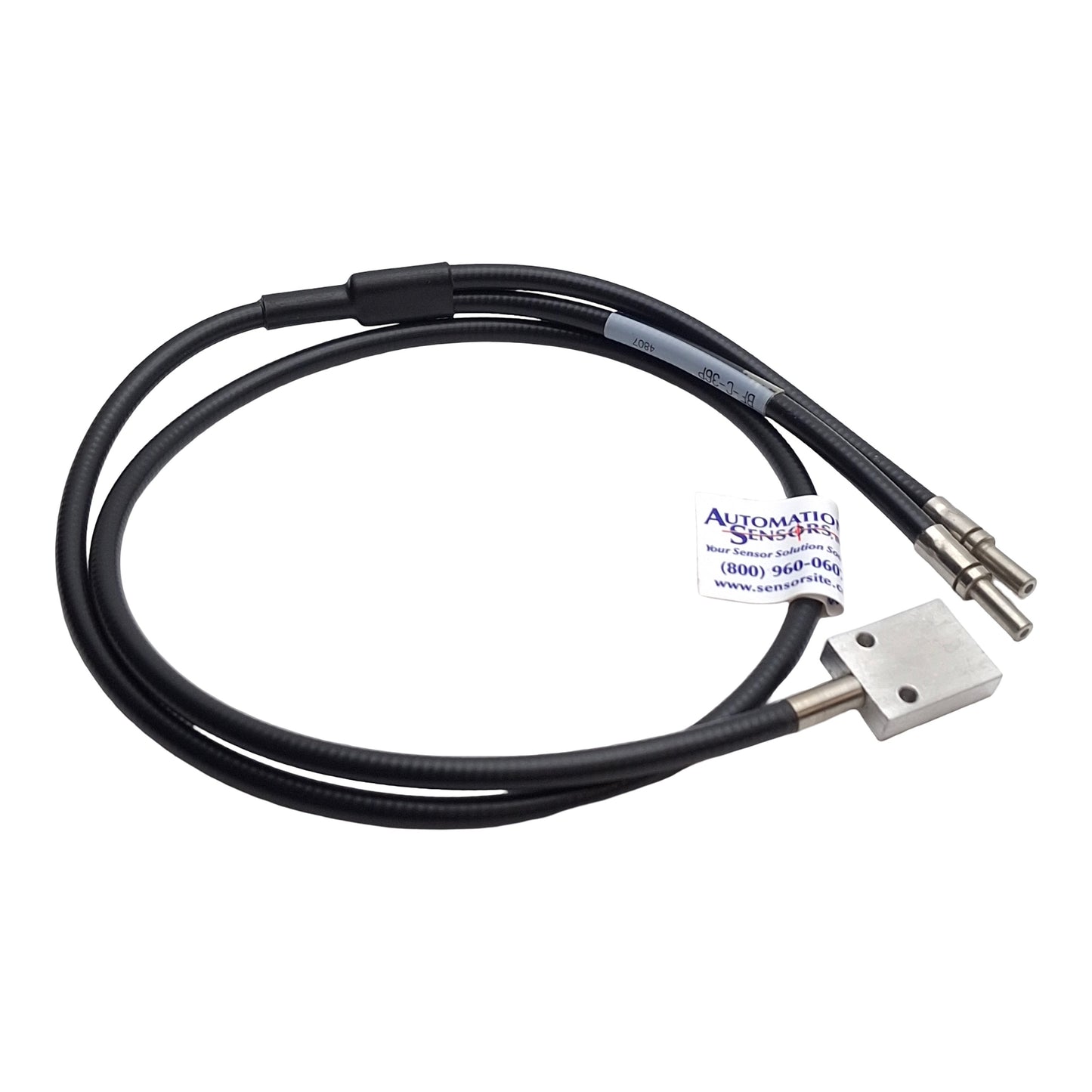 Used Tri-Tronics BF-C-36P Bifurcated Fiber Optic Cable, 36in, 0.032 x 0.382in Bundle