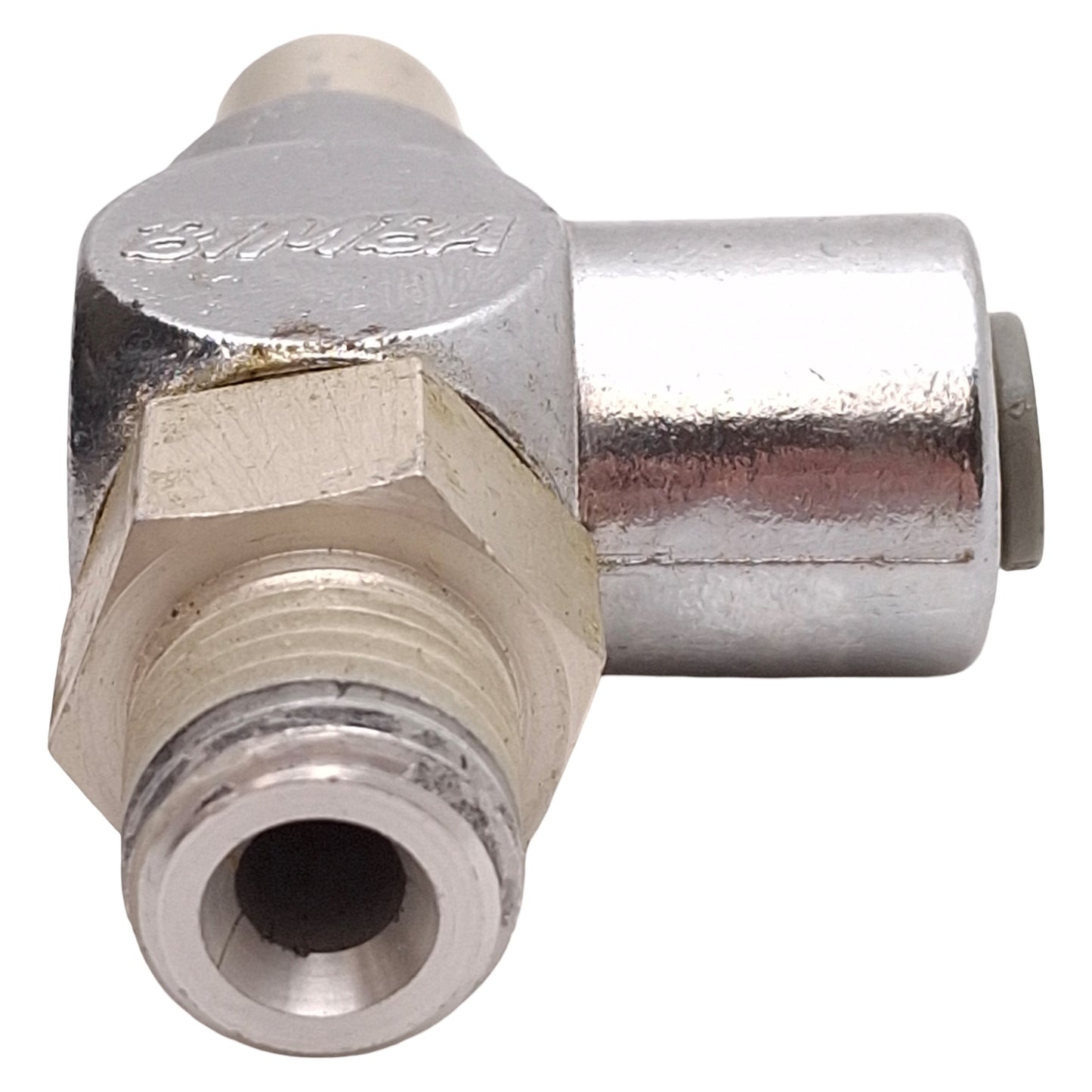 Used Lot of 2 Bimba FQP44 Flow Control Fitting, Screw, 150psi, ø1/4in P2C, 1/4in NPT
