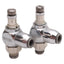 Used Lot of 2 Bimba FQP2K Flow Control Fitting, Knob, 150psi, ø1/4in P2C, 1/8in NPT
