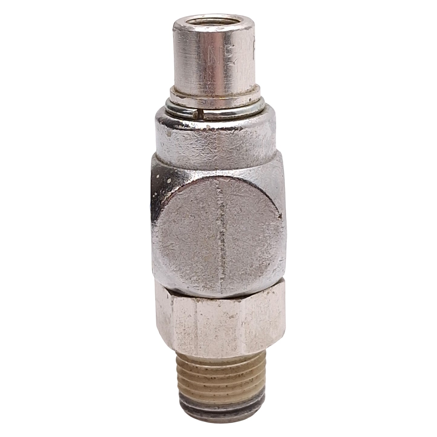 Used Lot of 2 Bimba FCP4 Flow Control Fitting, Screw, 150psi, 1/4in NPT Male & Female