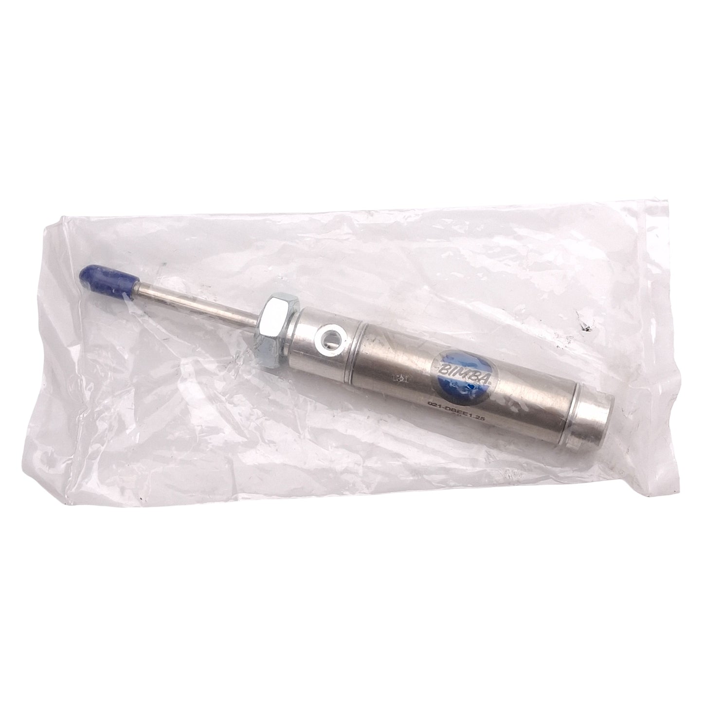 Used Bimba 021-DBEE1.25 Pneumatic Cylinder ø9/16in Bore, 1in Stroke, 1.25in Extension