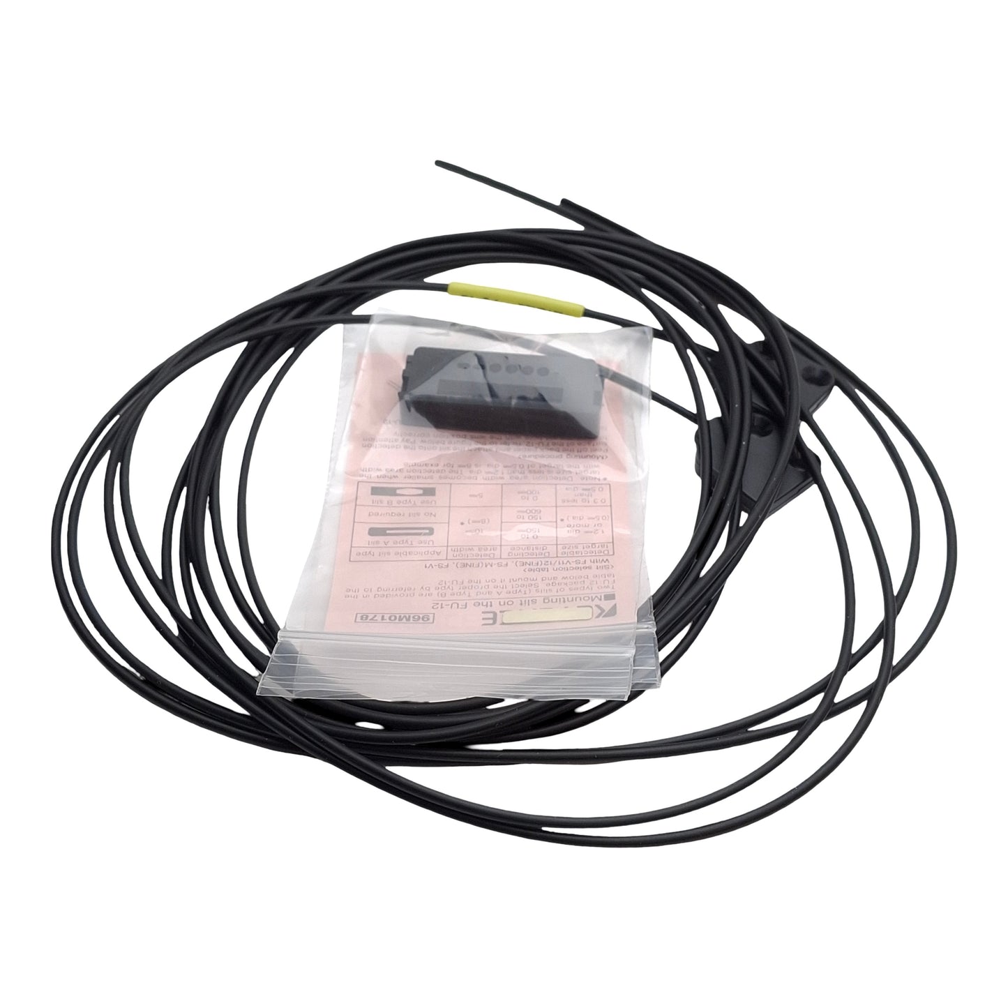 New – Open box Keyence FU-12 Thrubeam Fiber Unit Length: 2m, Optical Dia: 10x3mm, Width: 10mm