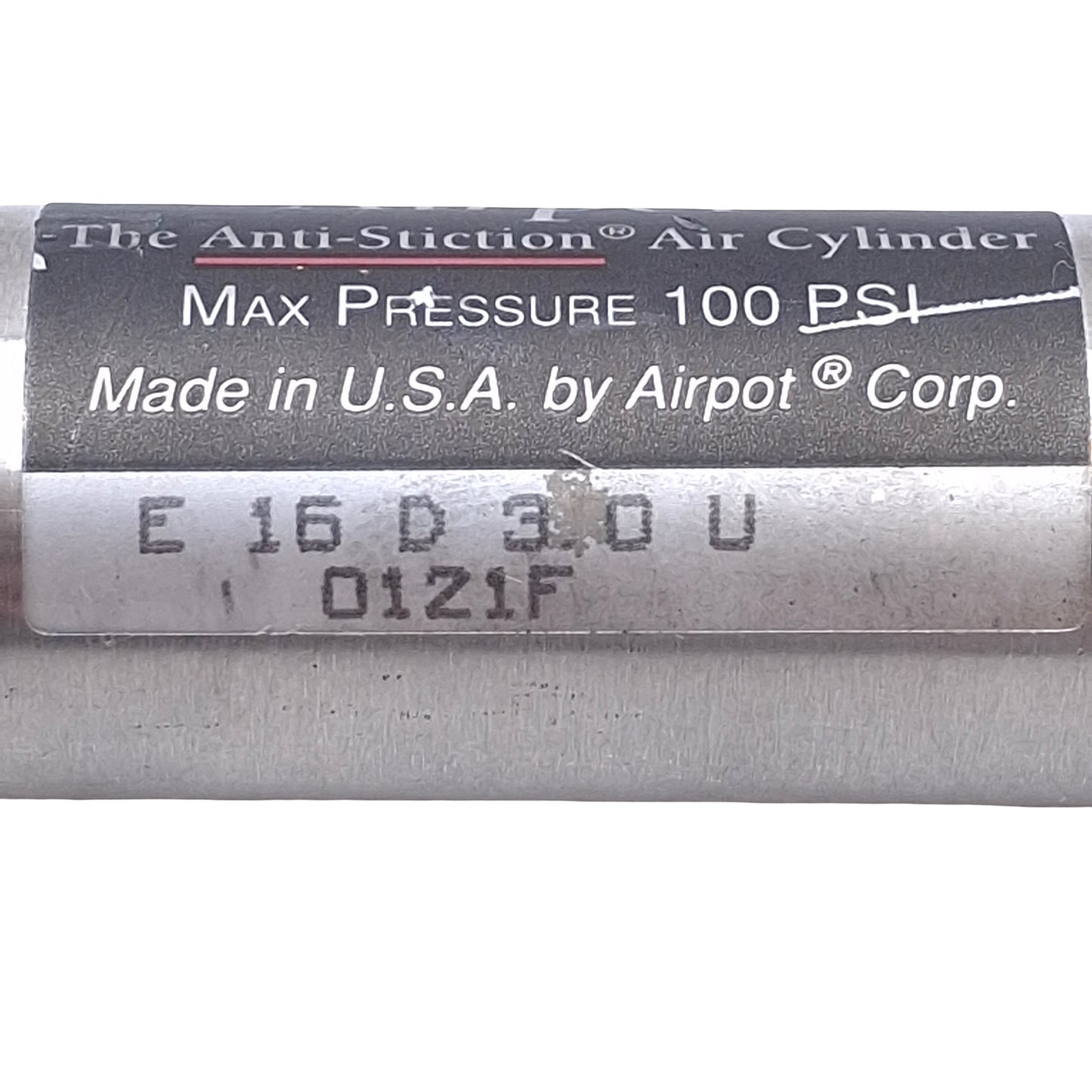 Used Airpel E16D3.0U Pneumatic Cylinder ø0.627in Bore, 3in Stroke, 10-32 Port, 100psi