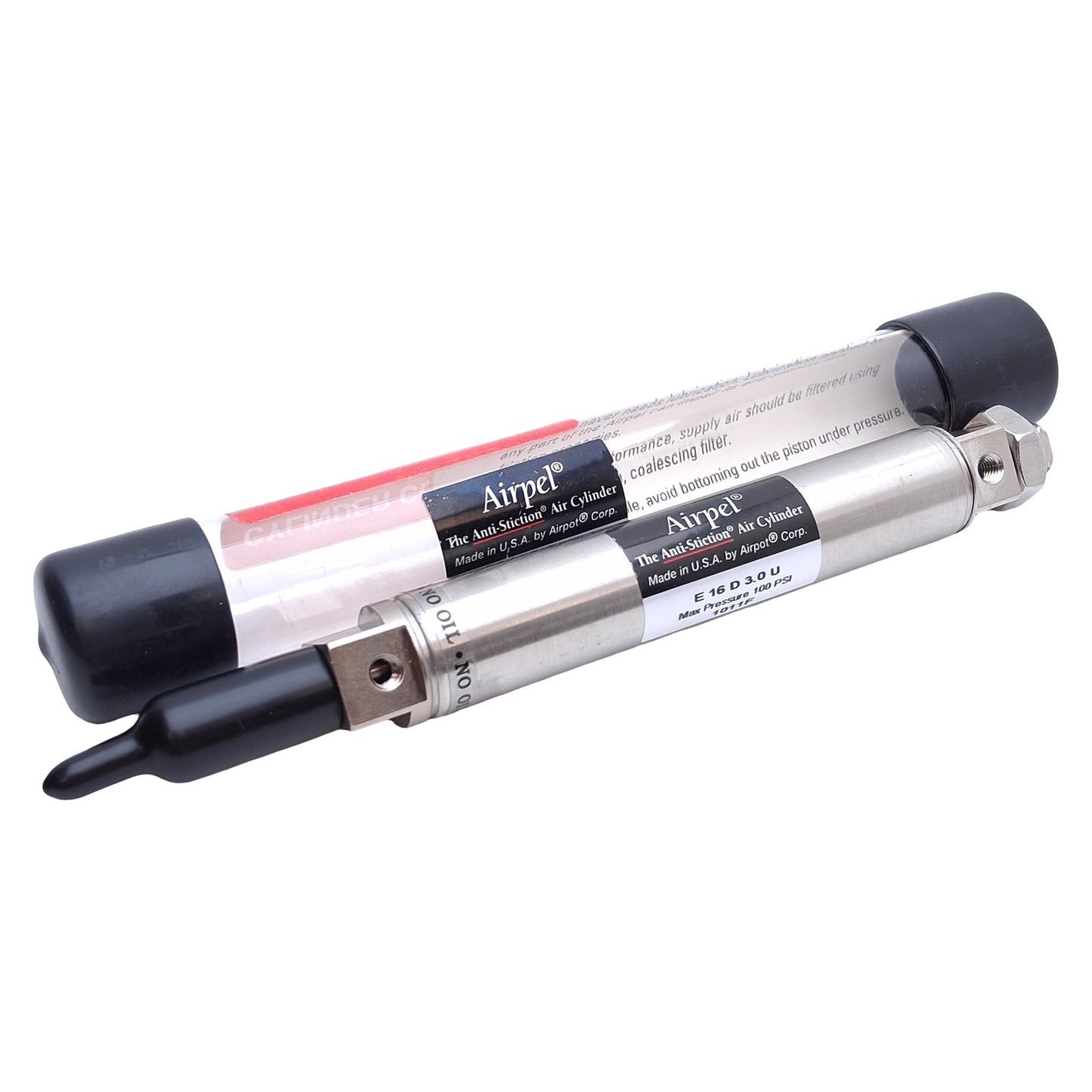 New Airpel E16D3.0U Pneumatic Cylinder 3in Stroke, ø0.627in Bore, 10-32 Port, 100psi