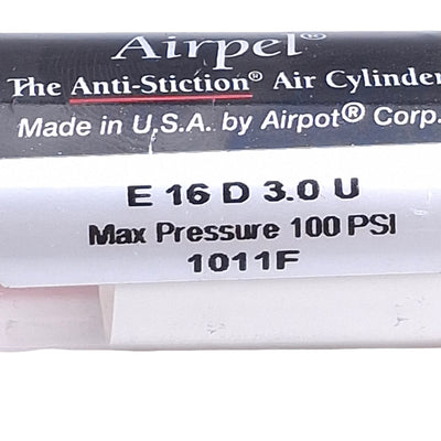 New Airpel E16D3.0U Pneumatic Cylinder 3in Stroke, ø0.627in Bore, 10-32 Port, 100psi
