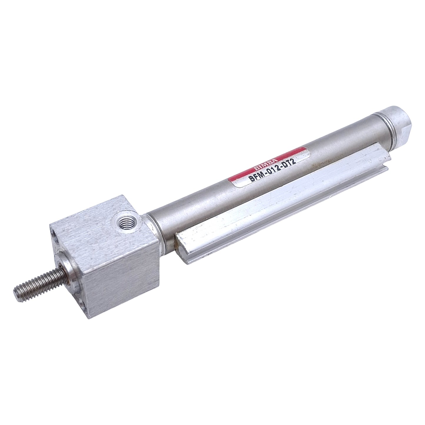 Used Bimba BFM-012-DT2 Pneumatic Cylinder ø7/16in Bore, 2in Stroke, 10-32 Port