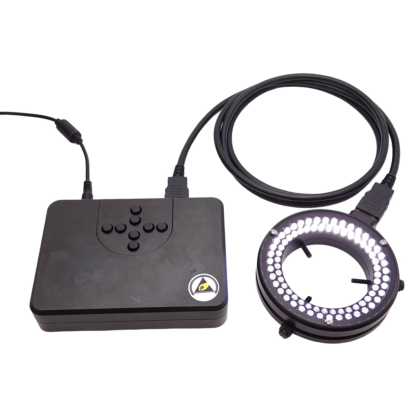 Used Techniquip P866DS8EXW ProLine 80 ESD Safe LED Ring Light, Daylight White, ø66mm