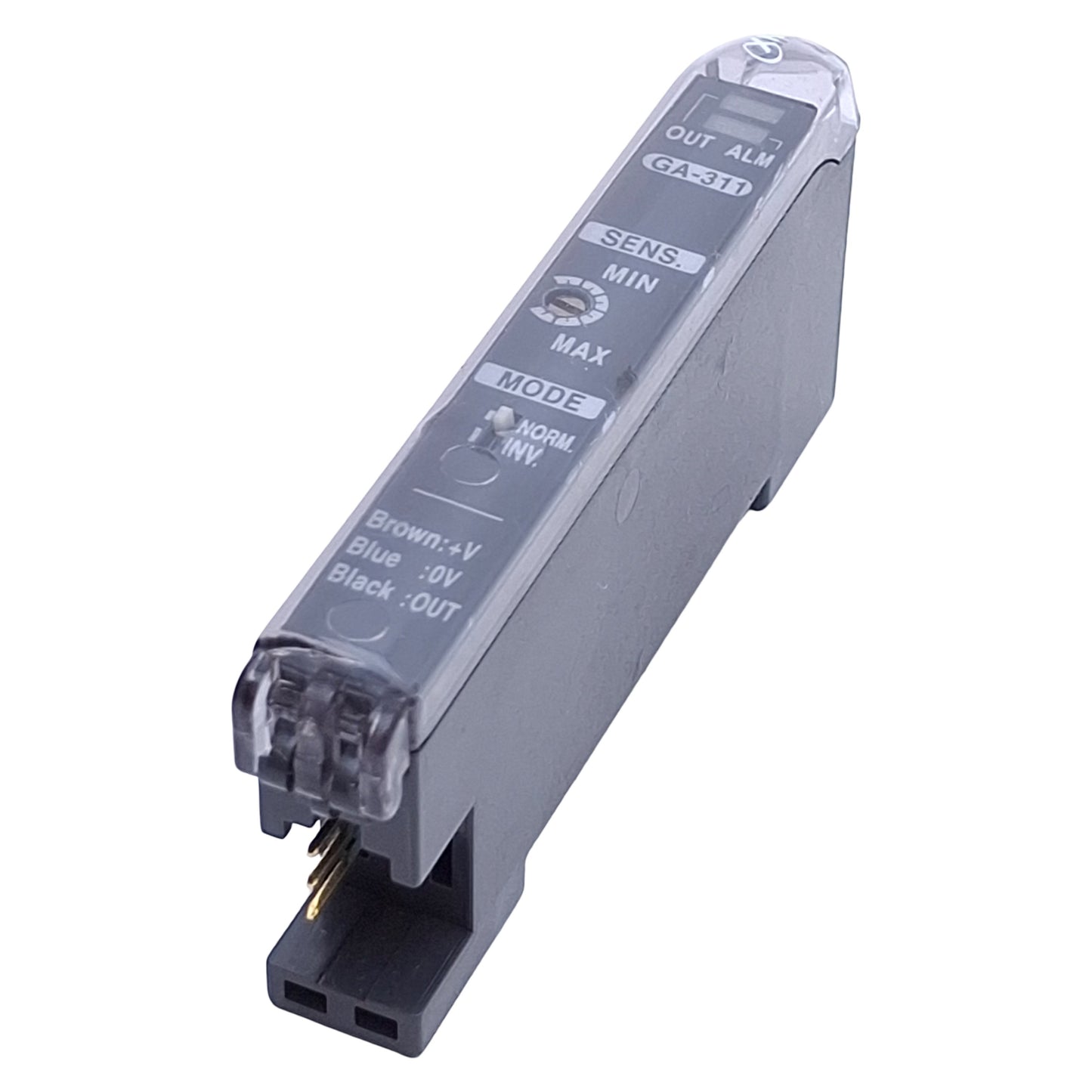 Used Panasonic SunX GA-311 Proximity Sensor Amplifier 12-24VDC, NPN, 18-turn Adjuster
