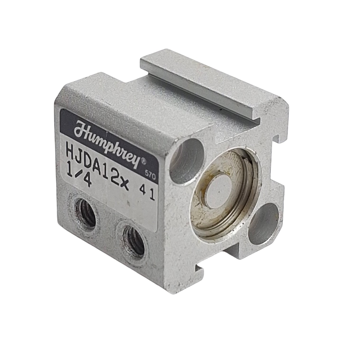 Used Humphrey HJDA12x1/4 Pneumatic Cylinder, 12mm Bore x 1/4in Stroke, M5 Ports