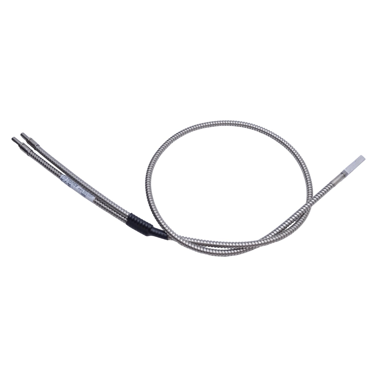 Used Tri-Tronics BF-C-36 Bifurcated Fiber Optic Cable, 0.032 x 0.382in Bundle, 36in