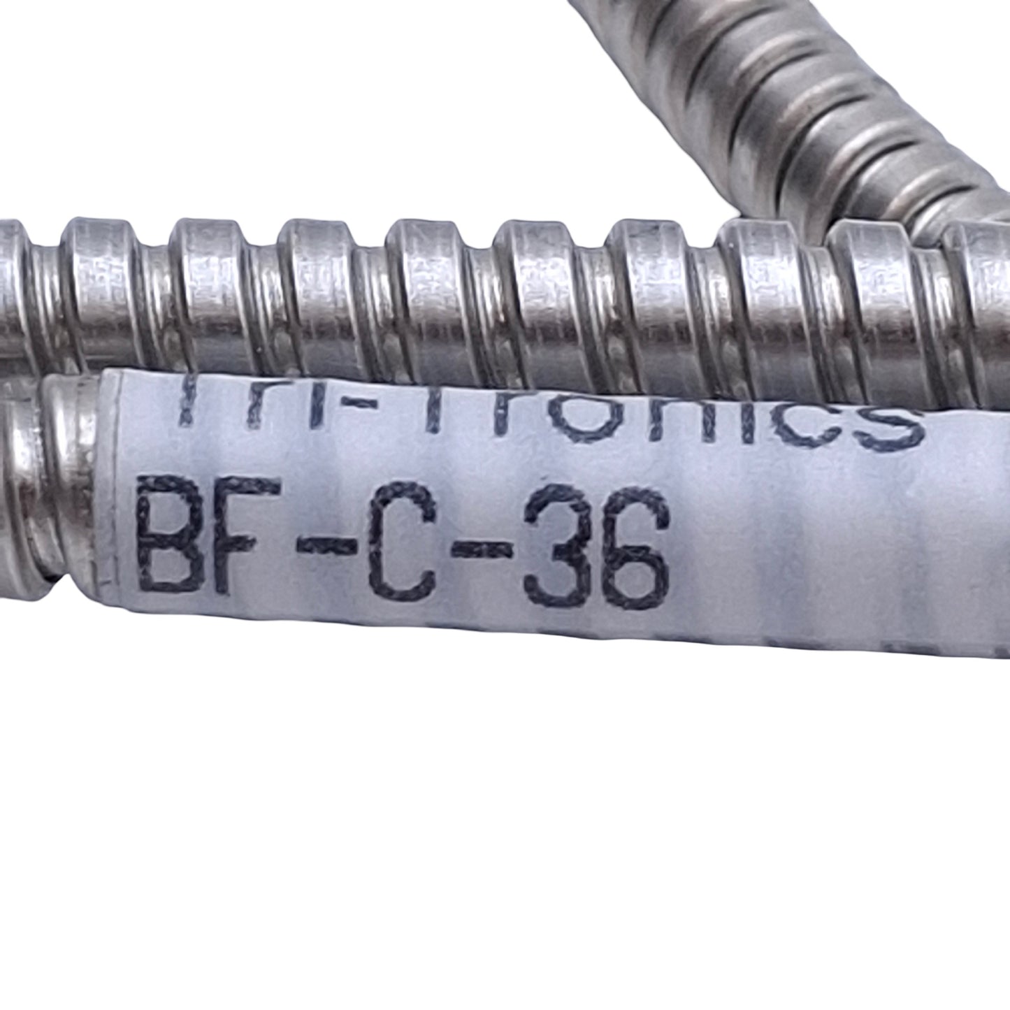 Used Tri-Tronics BF-C-36 Bifurcated Fiber Optic Cable, 0.032 x 0.382in Bundle, 36in