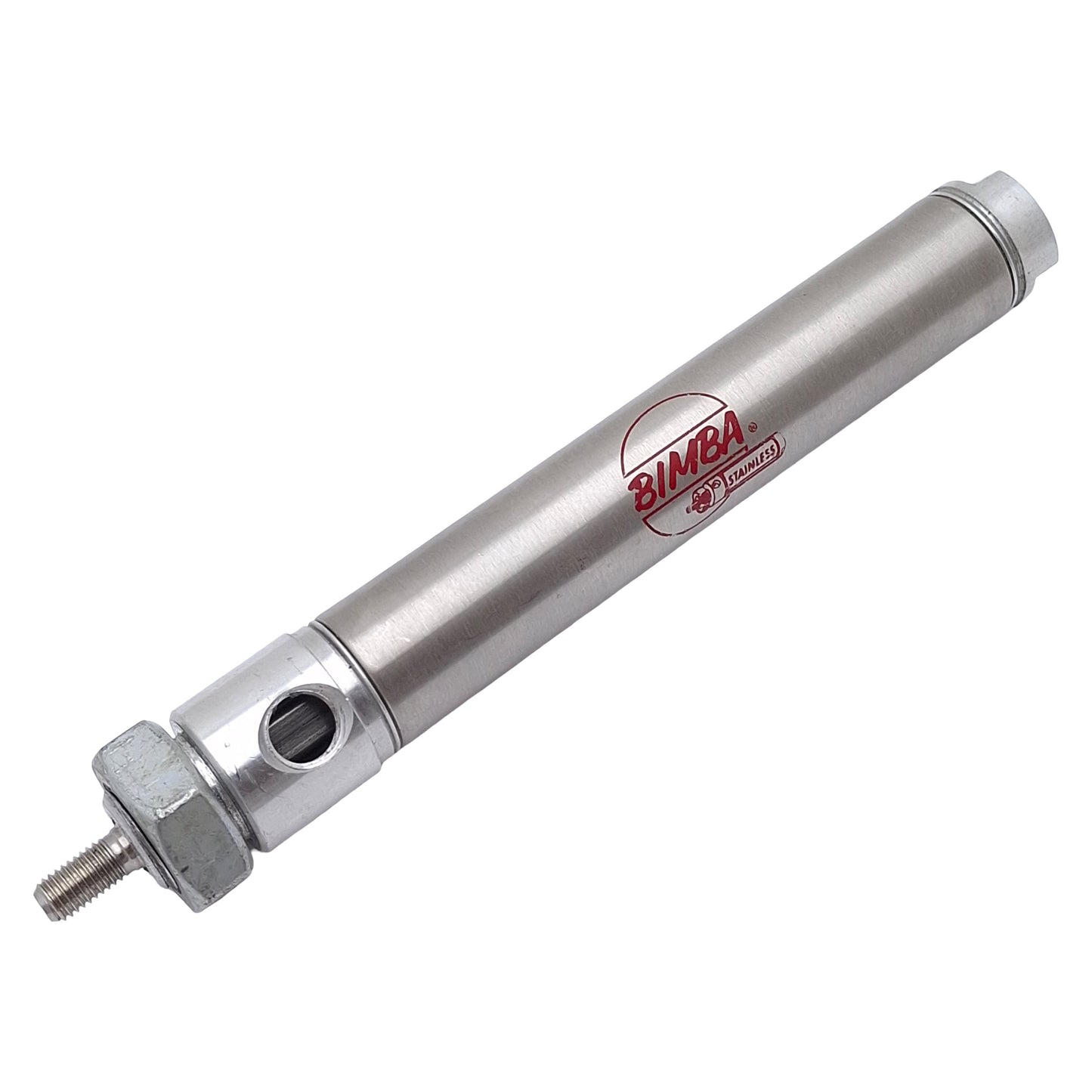 Used Bimba NR-043-D Pneumatic Cylinder, ø3/4in Bore, 3in Stroke, 250psi, 1/8in NPT
