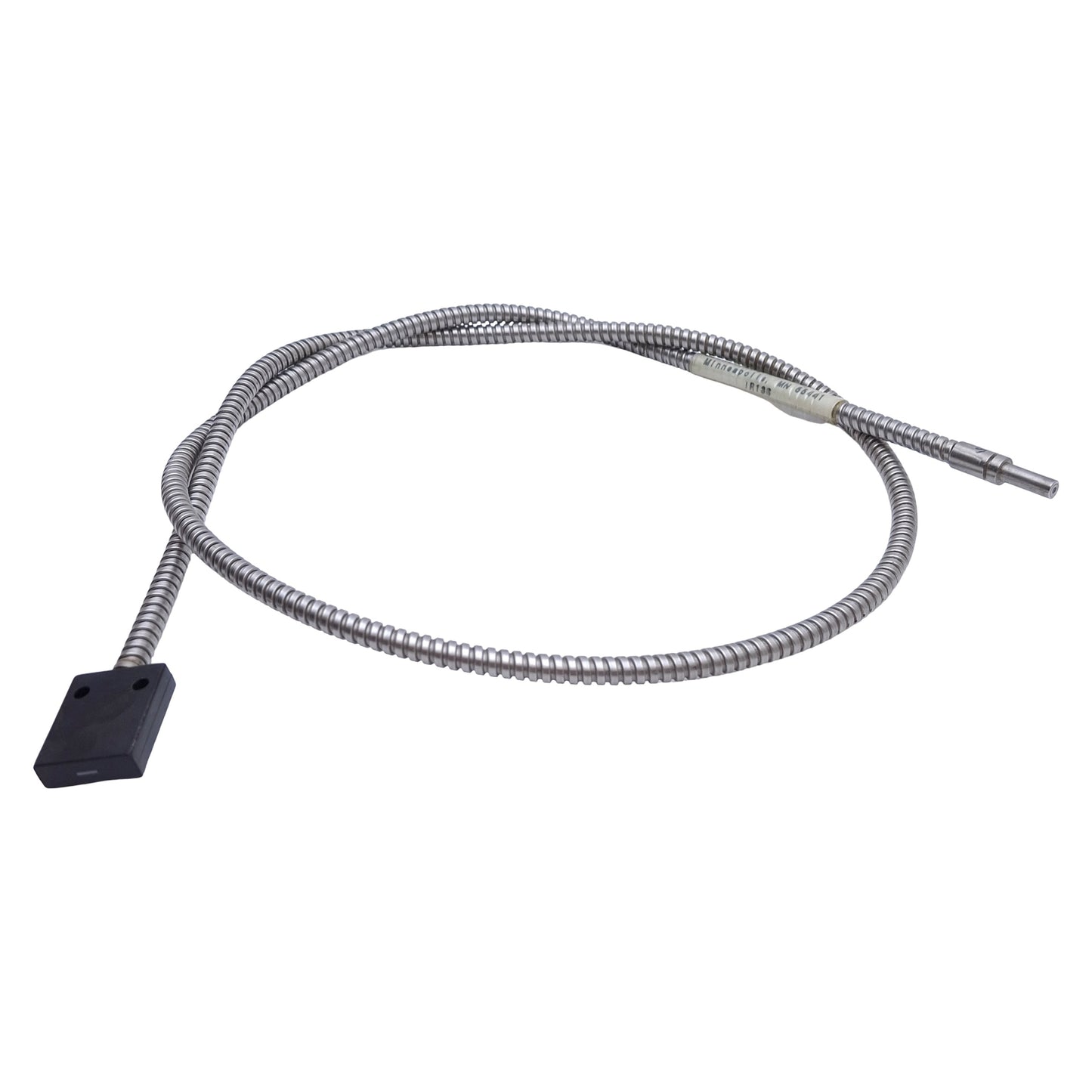 Used Banner IR13S Fiber Optic Light Guide ø1.6mm Bundle, 19.1x25.4mm Sensing End, 3ft