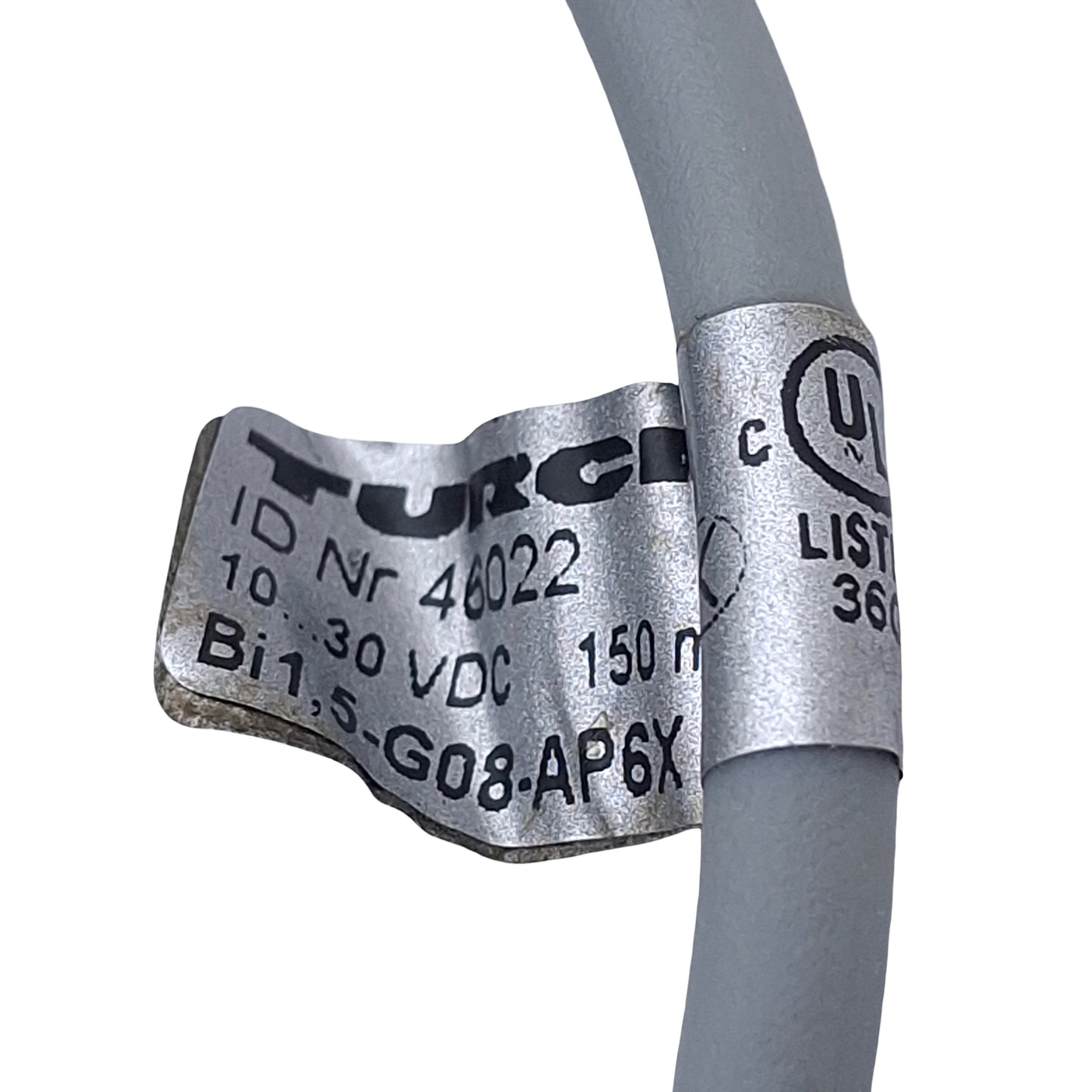 New – Open box Turck Bi1,5-G08-AP6X Inductive Sensor, PNP/NO, 1.5mm Range, 10-30VDC, M8, 2m