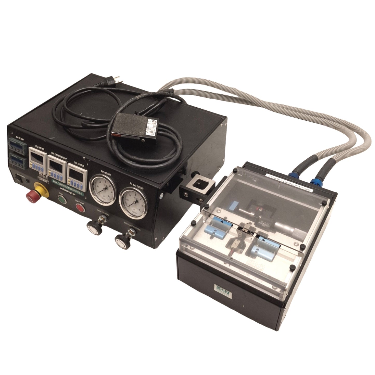 Used Beahm 420-B Axial Compression Thermal Bonder 29Fr Max, 120VAC, 100-125psi