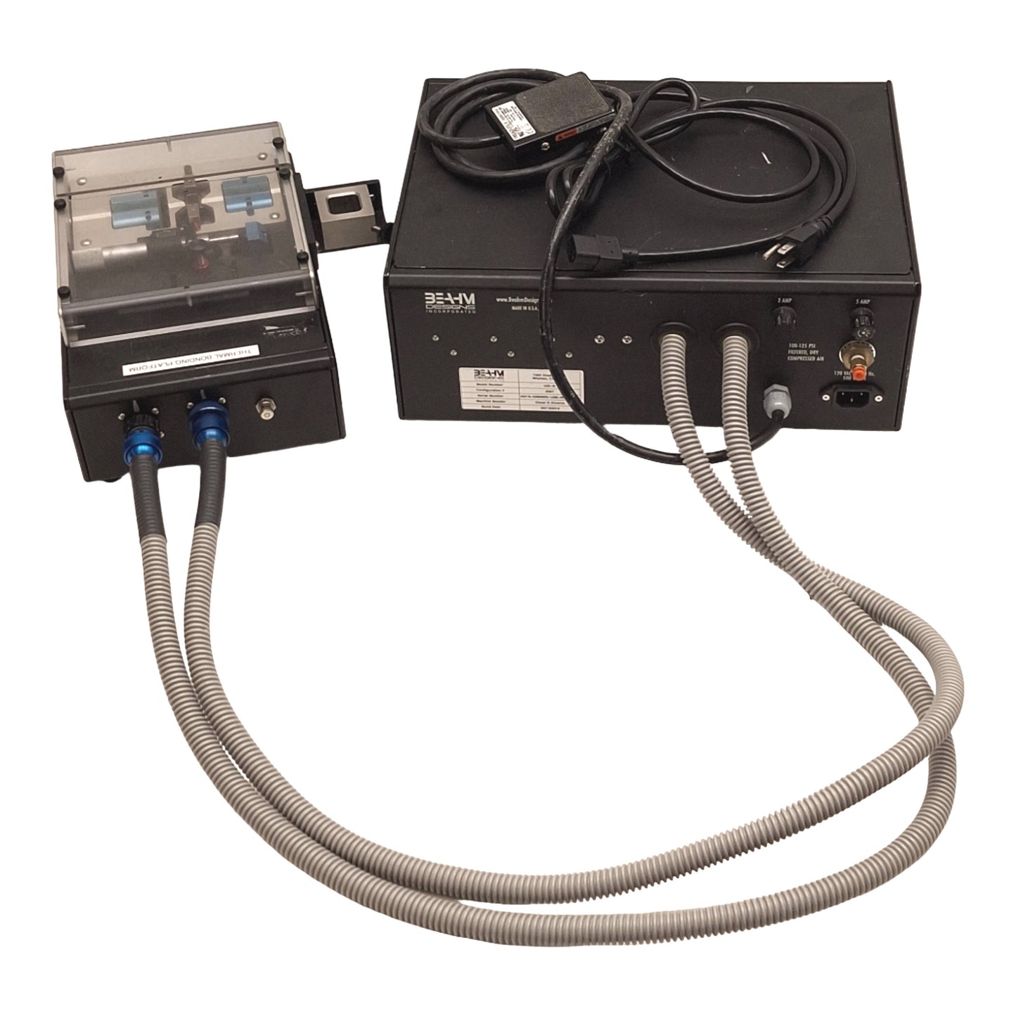 Used Beahm 420-B Axial Compression Thermal Bonder 29Fr Max, 120VAC, 100-125psi
