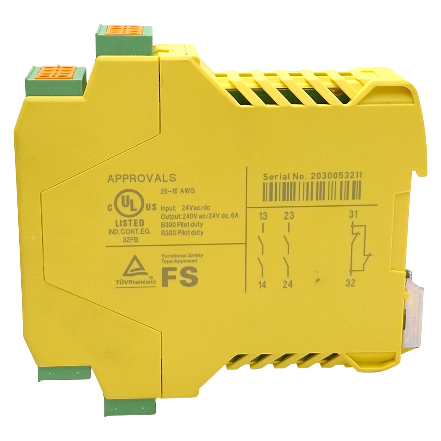 Used Phoenix Contact PSR-SPP-24UC/THC4/2X1/1X2 Safety Relay, 2NO+1NC, 22.5mm 24VAC/DC