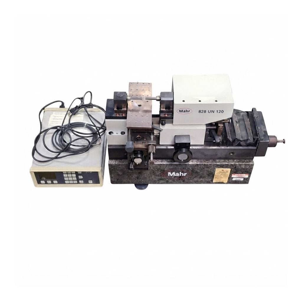 Used Mahr Precimar 828 UN 120 Universal Length Measuring System 120mm, *Cable Jacket*