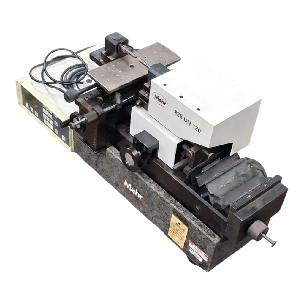 Used Mahr Precimar 828 UN 120 Universal Length Measuring System 120mm, *Cable Jacket*