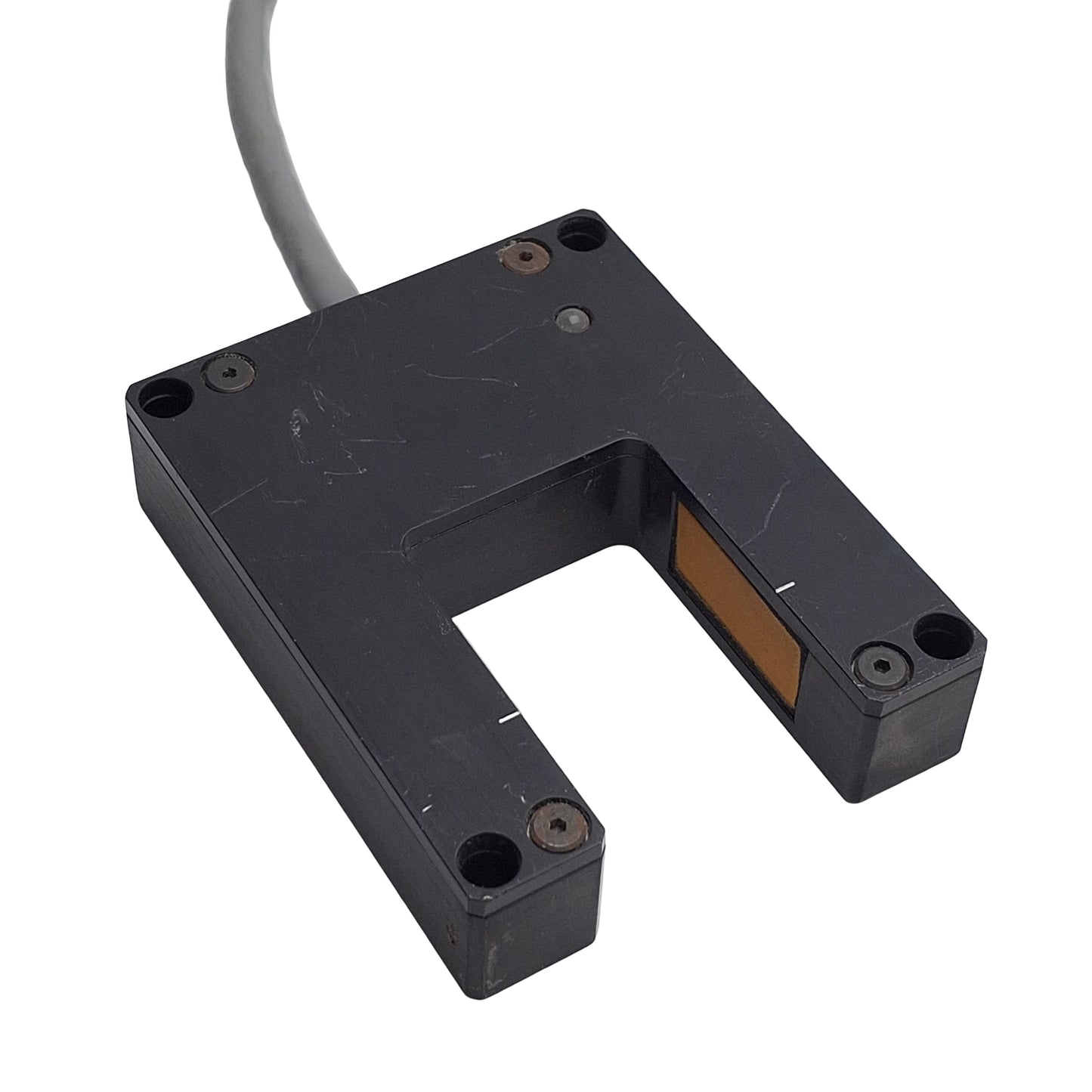 Used Accuweb 1.5x2U 4042-01 Ultrasonic Web Sensor, 5mm Range, 38mm Gap, For Micro Ser