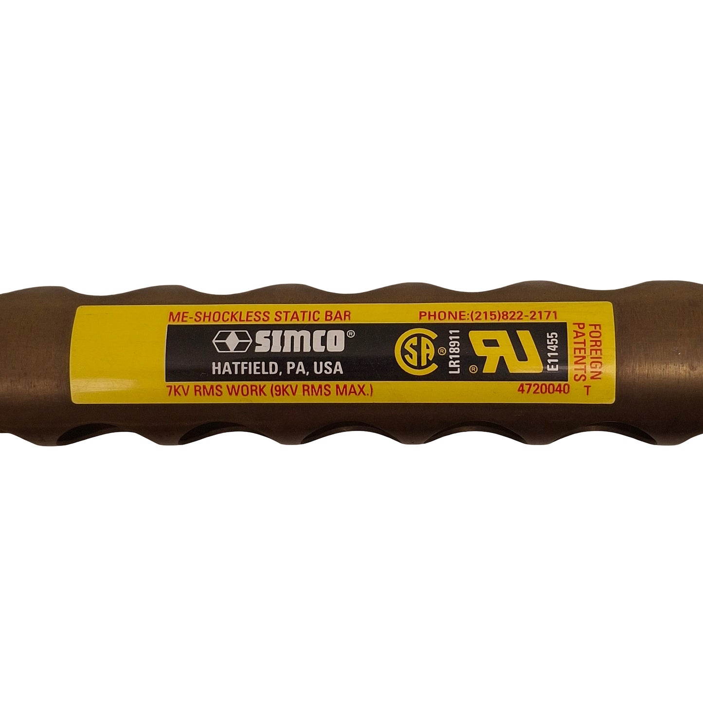 Used Simco MEJ Anti Static Ionizer Bar, Round, 39in Length/1000mm, Voltage: 7kV RMS