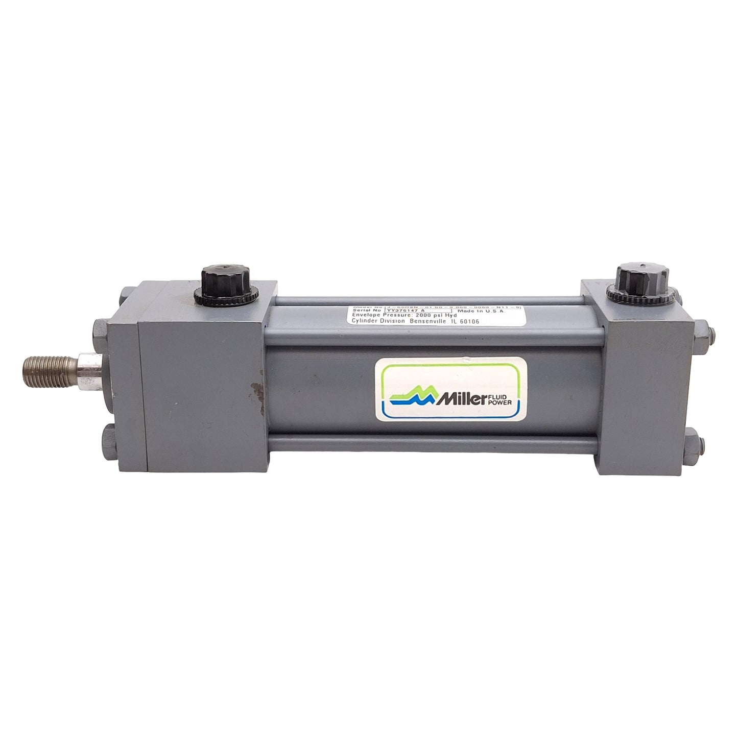 Used Miller J-50RXN-01.50-3.00-0063-N11-9 Hydraulic Cylinder, ø1.5in Bore, 3in Stroke