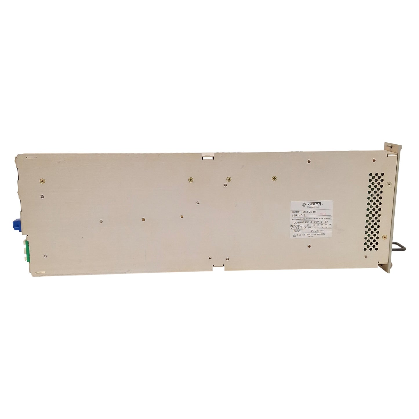 Used Kepco MST 25-8M Programmable DC Power Supply Module, 0-25VDC, 0-8A, 200W