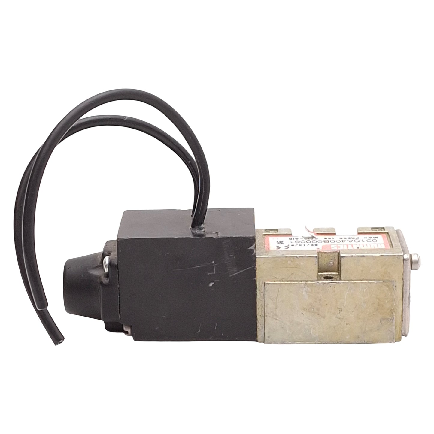 Used Numatics 031SA400B000061 Solenoid Valve, 4-Way 2-Position, 150psig, 24VDC Coil