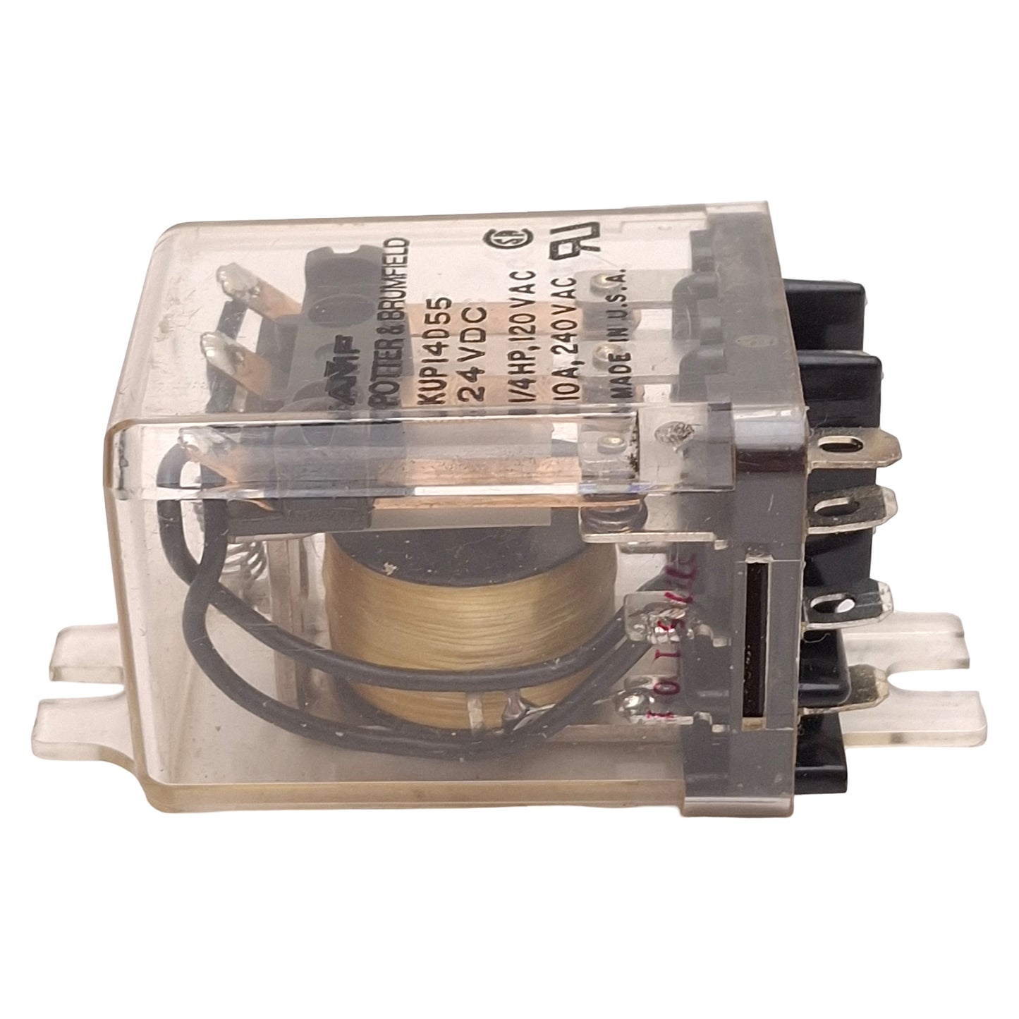 Used Lot of 2 Potter & Brumfield KUP-14D55-24 General Purpose Relay, 3CO, 24VDC Coil