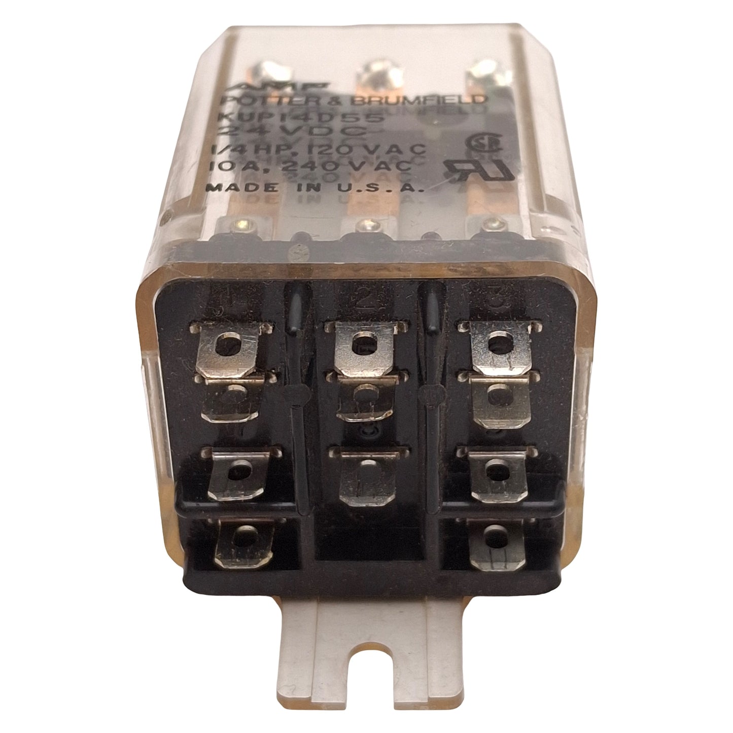 Used Lot of 2 Potter & Brumfield KUP-14D55-24 General Purpose Relay, 3CO, 24VDC Coil