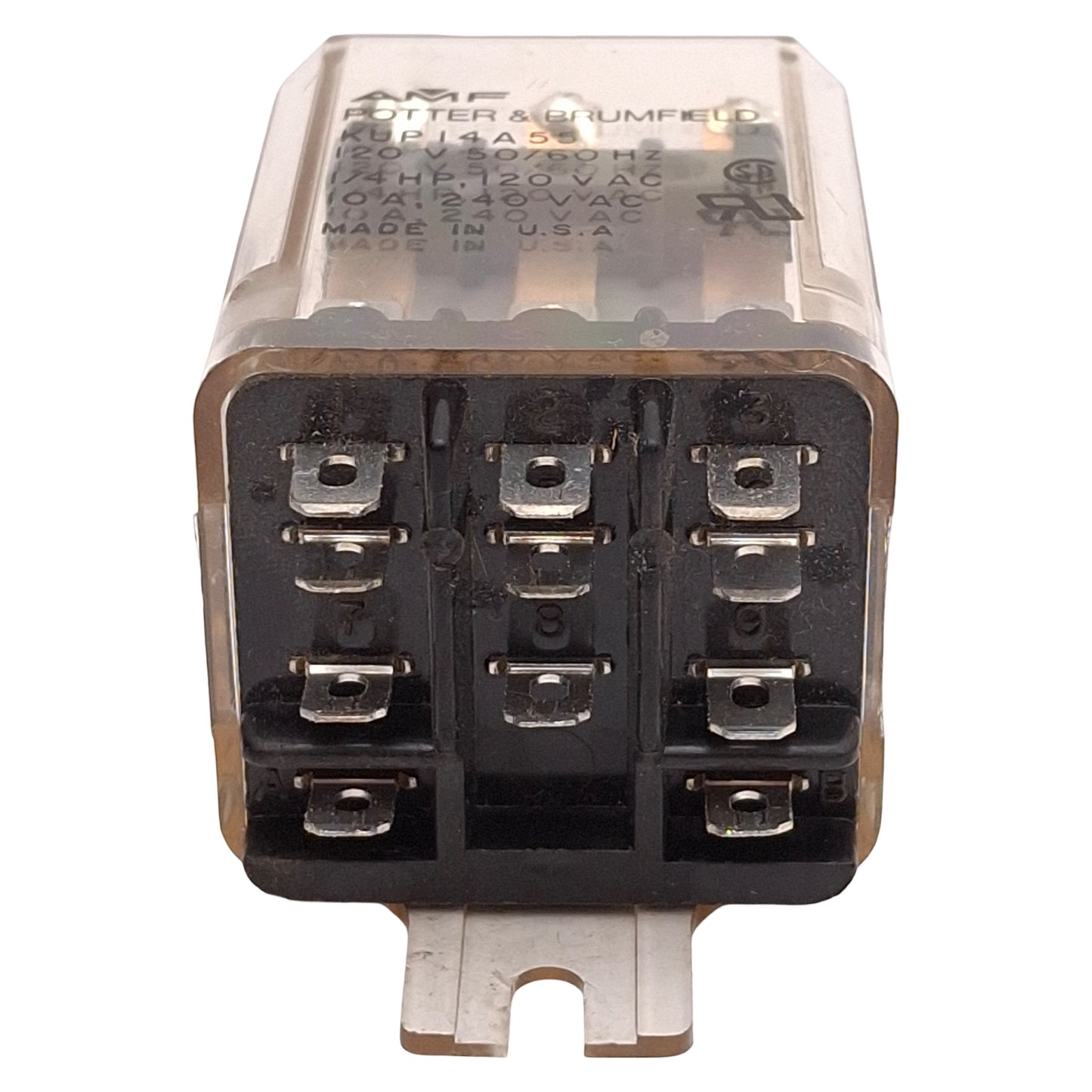 Used Lot of 3 Potter & Brumfield KUP-14A55-120 General Purpose Relay 3CO, 120VAC Coil
