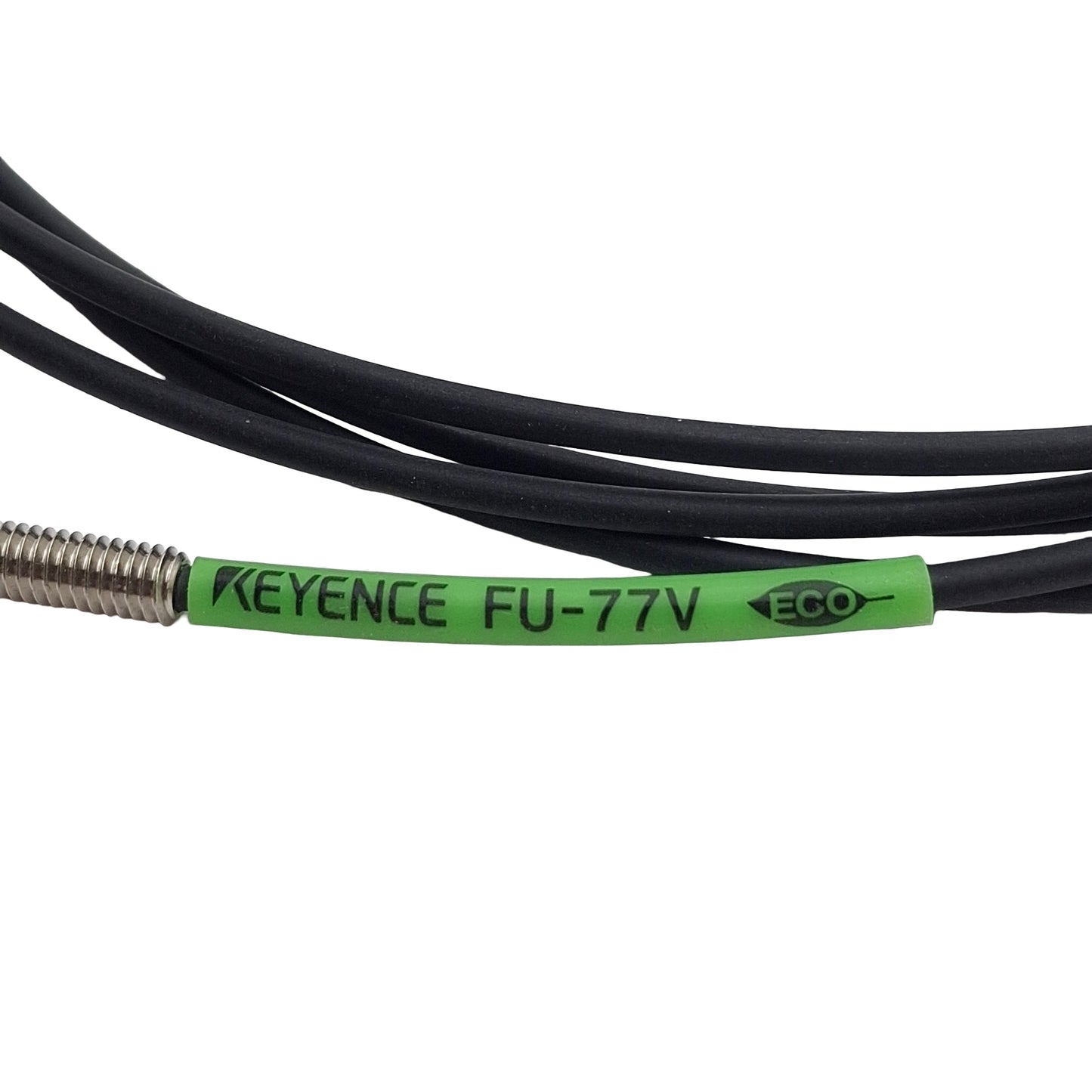 New – Open box Keyence FU-77V Fiber Optic Sensor Head, M4 Threaded, 1.13mm Target, 2 Meters