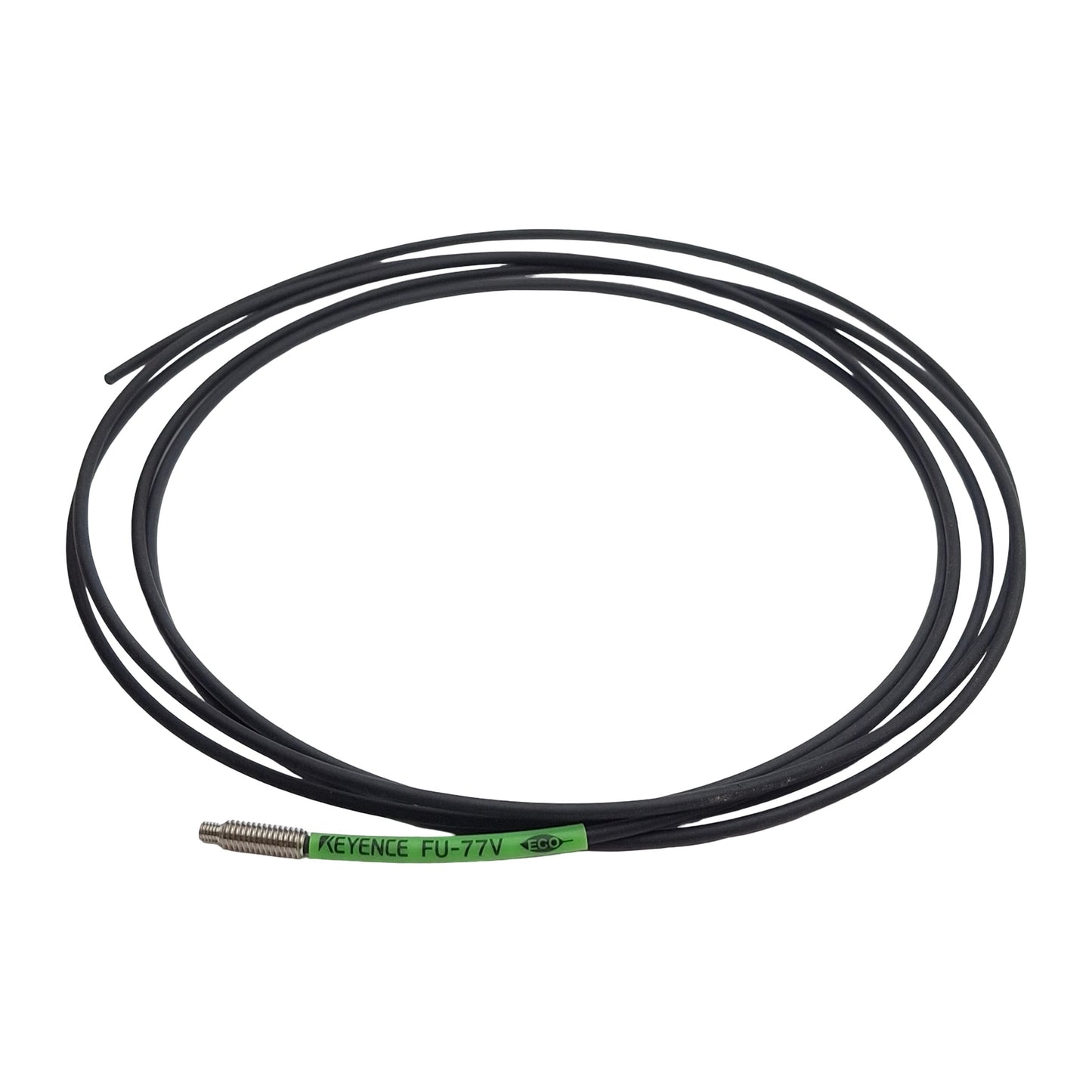 New – Open box Keyence FU-77V Fiber Optic Sensor Head, M4 Threaded, 1.13mm Target, 2 Meters