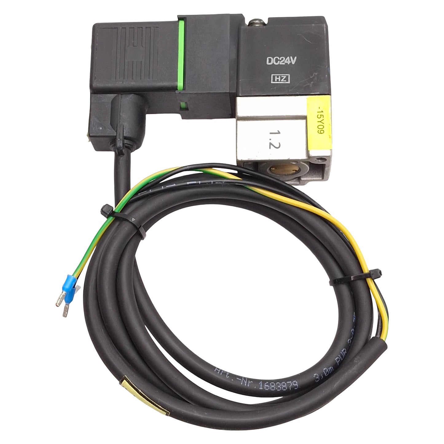 Used SMC EVT307-5DO-02F-Q Solenoid Valve, 3/2-Way, 0-0.9MPa, 1/4in NPT, 24VDC Coil