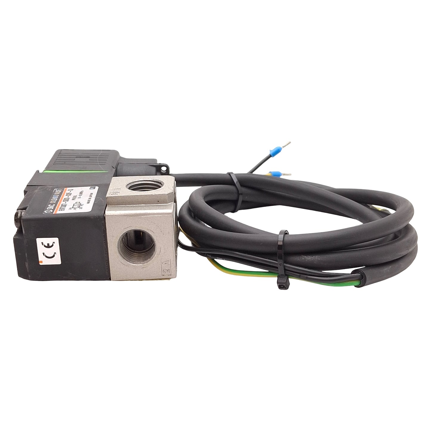 Used SMC EVT307-5DO-02F-Q Solenoid Valve, 3/2-Way, 0-0.9MPa, 1/4in NPT, 24VDC Coil